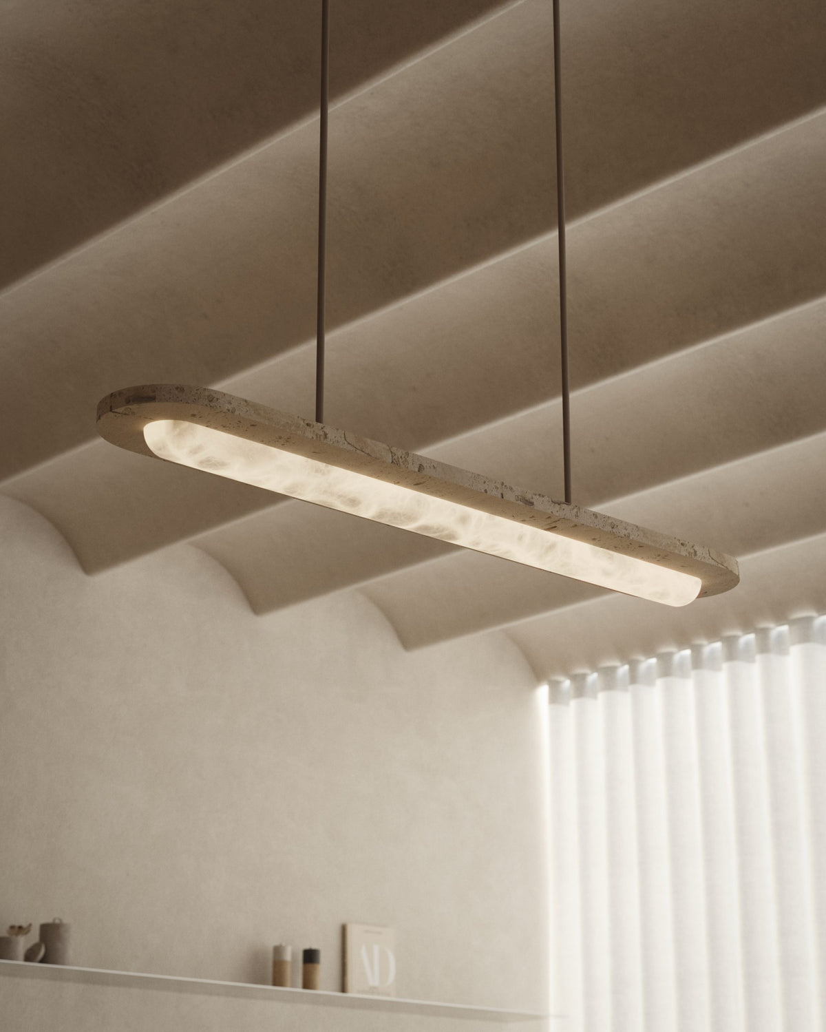 United Alabaster Capsa Pendelleuchte – Ansicht 1