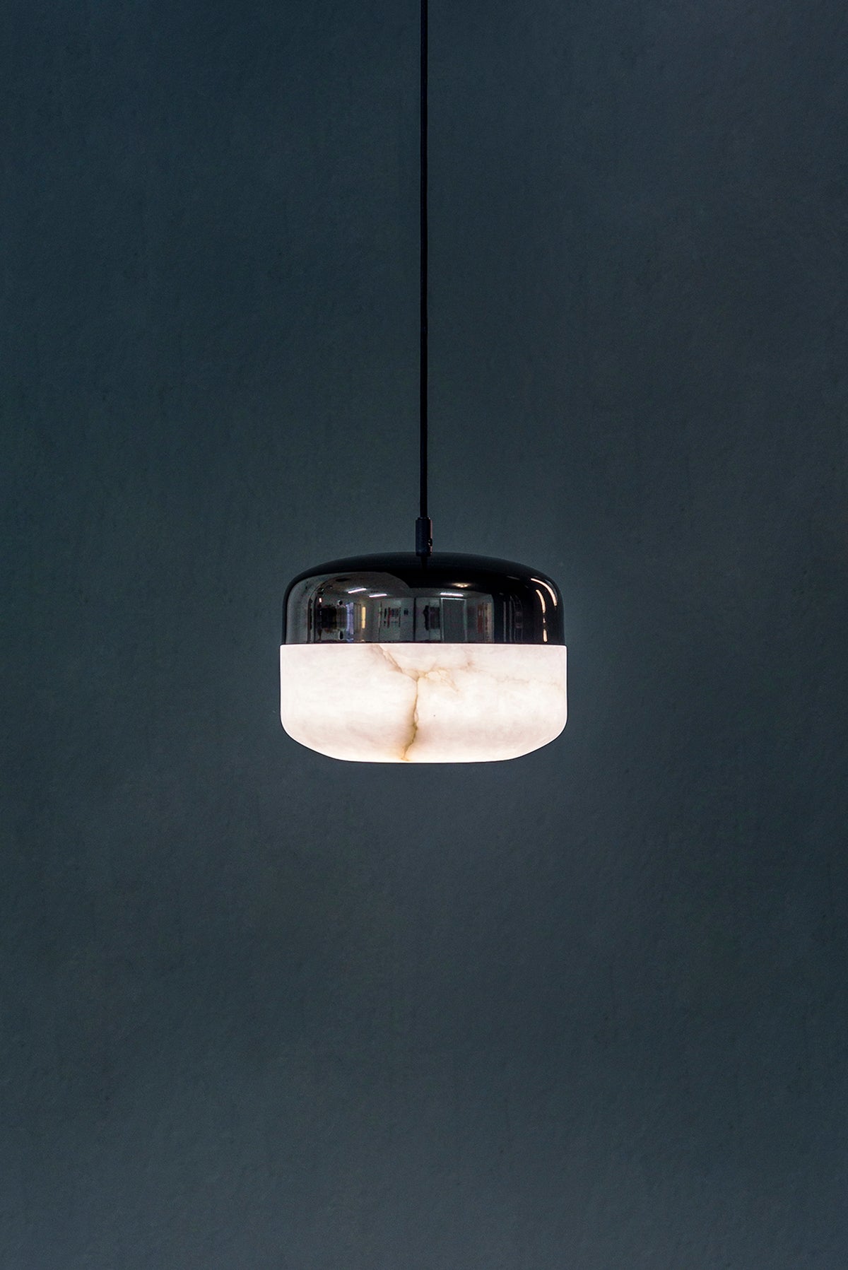 United Alabaster Single Copper Pendelleuchte – Ansicht 3