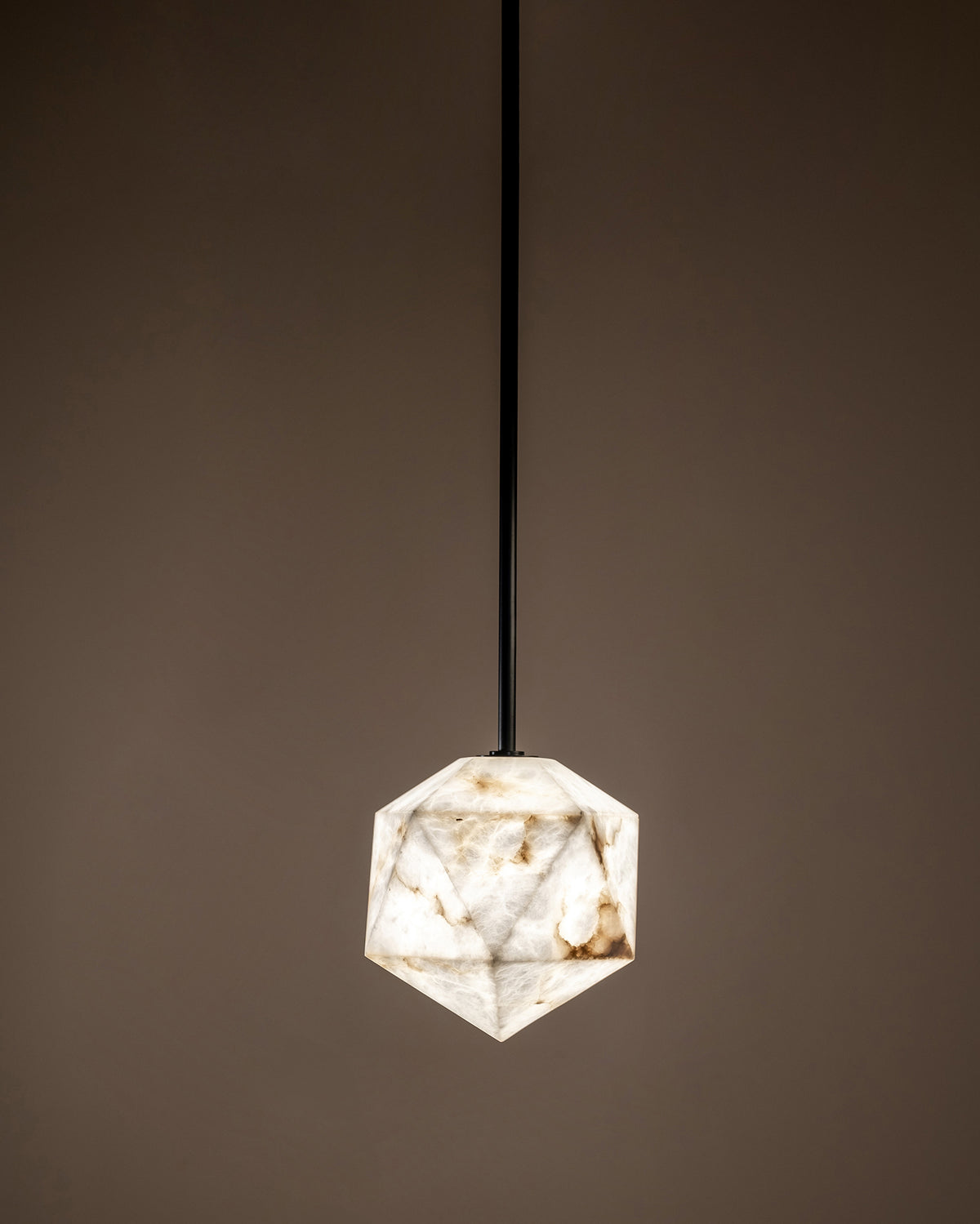 United Alabaster Meteorite Pendelleuchte – Ansicht 2