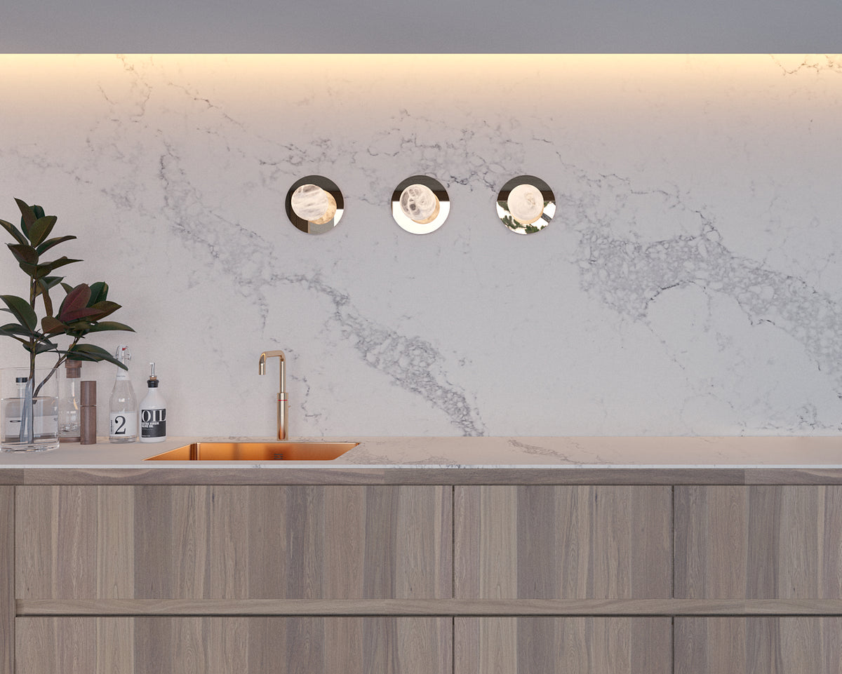 United Alabaster Saturn Cycle Wandleuchte – Ansicht 3