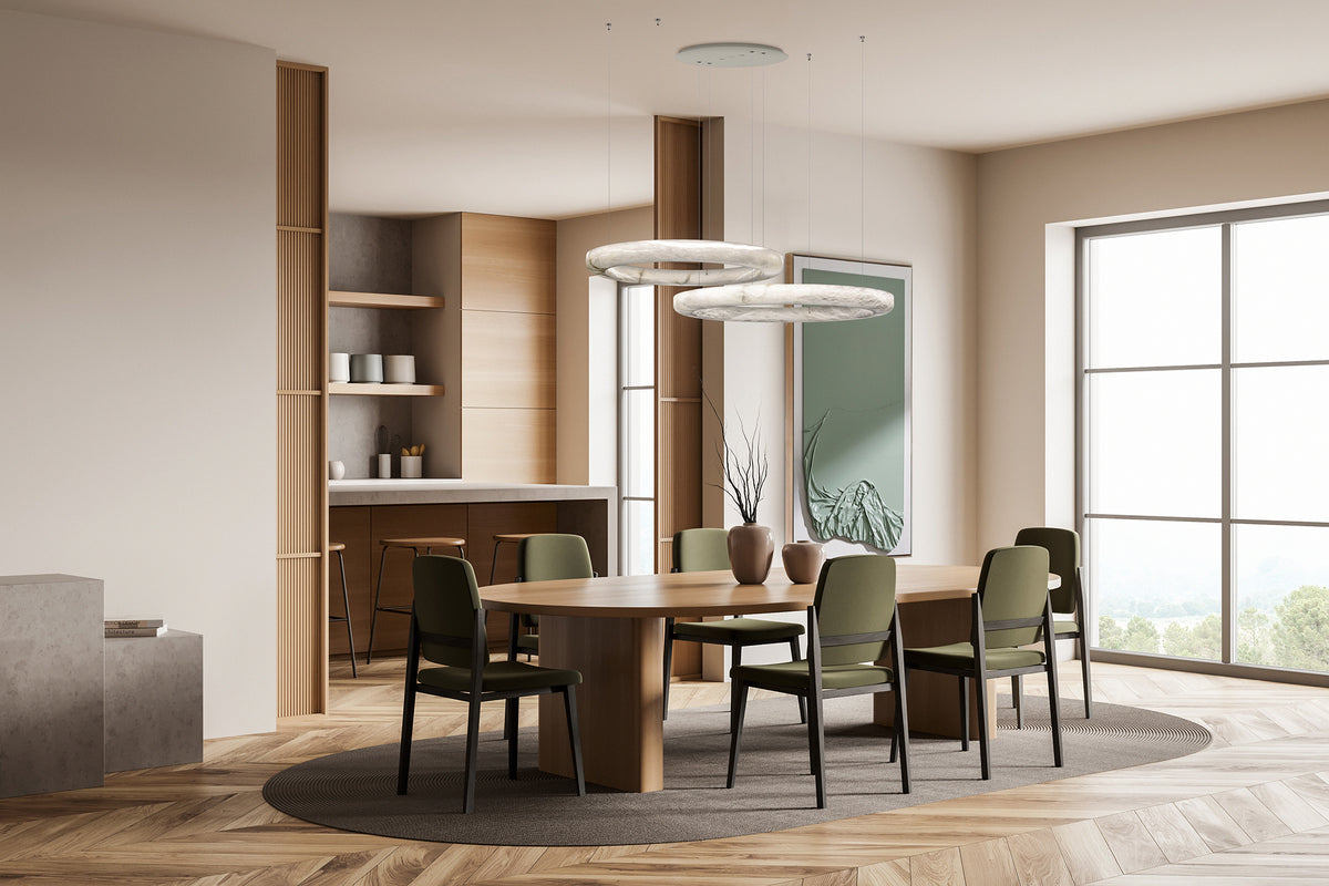 United Alabaster Halo Pendelleuchte – Ansicht 6