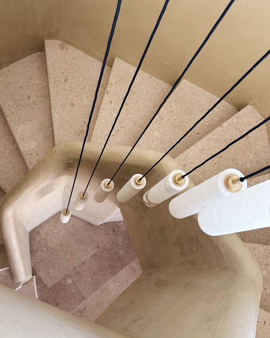 United Alabaster Tubular Bells Pendelleuchte – Ansicht 4