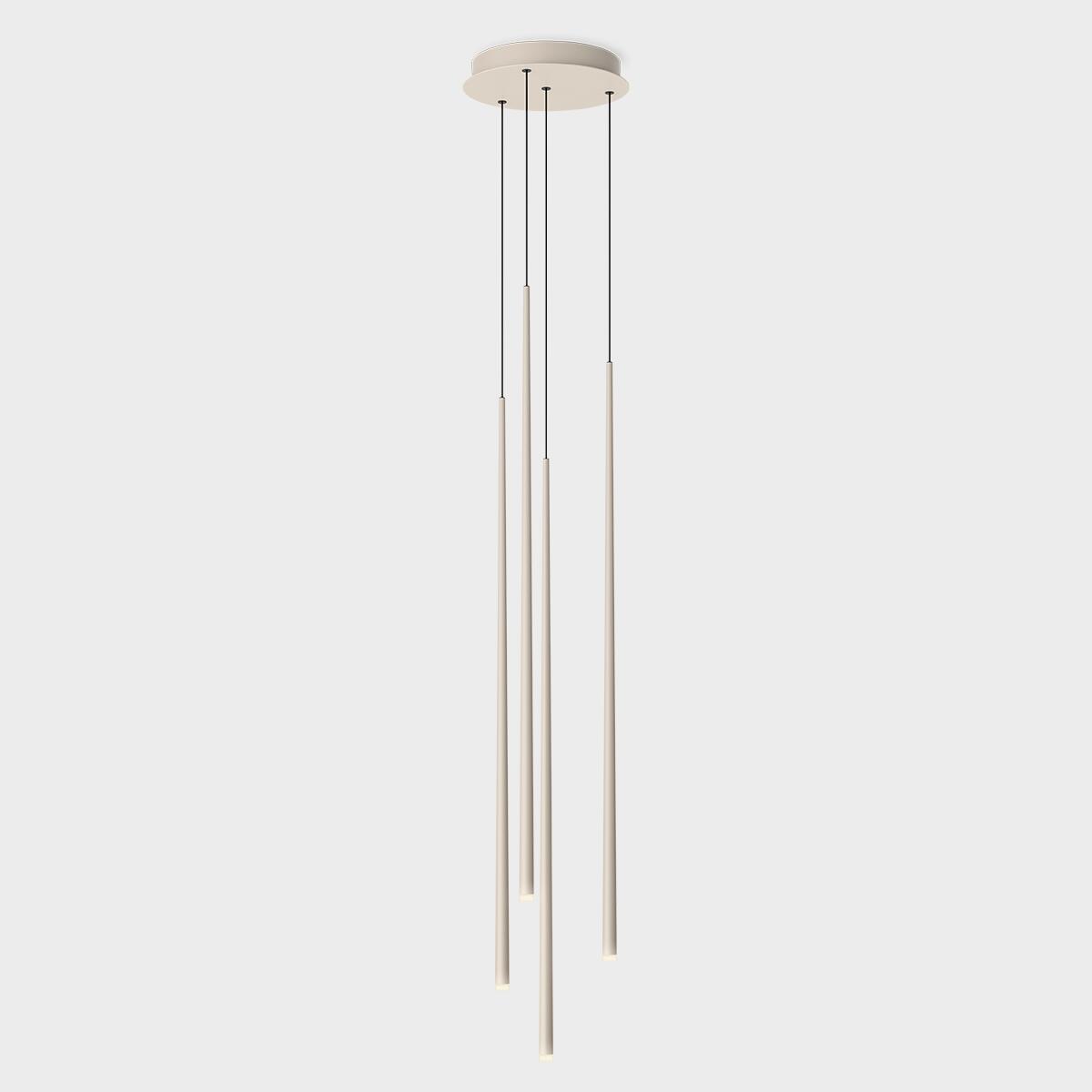 Slim 0917 Pendelleuchte – Maßzeichnung Oberfläche Beige