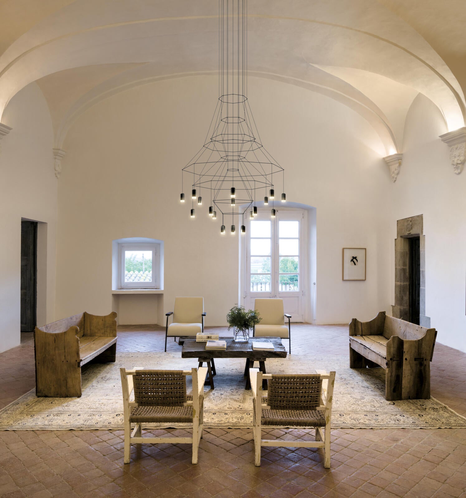 Wireflow Chandelier 0315 Pendelleuchte – packshot · Oberfläche 04