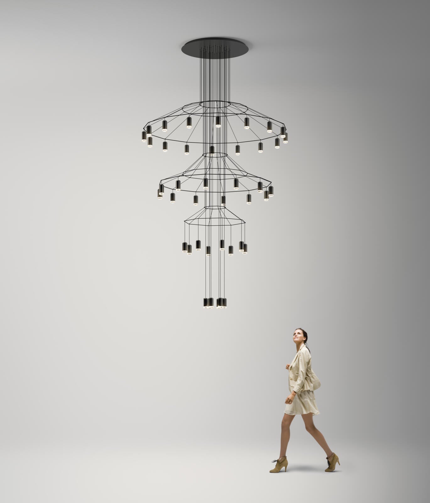 Wireflow Chandelier 0378 Pendelleuchte – Variant Schwarz