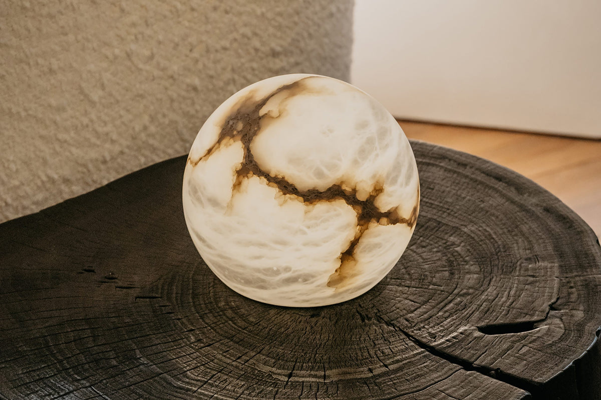 United Alabaster Wireless Moon Akku-Tischleuchte – Ansicht 3