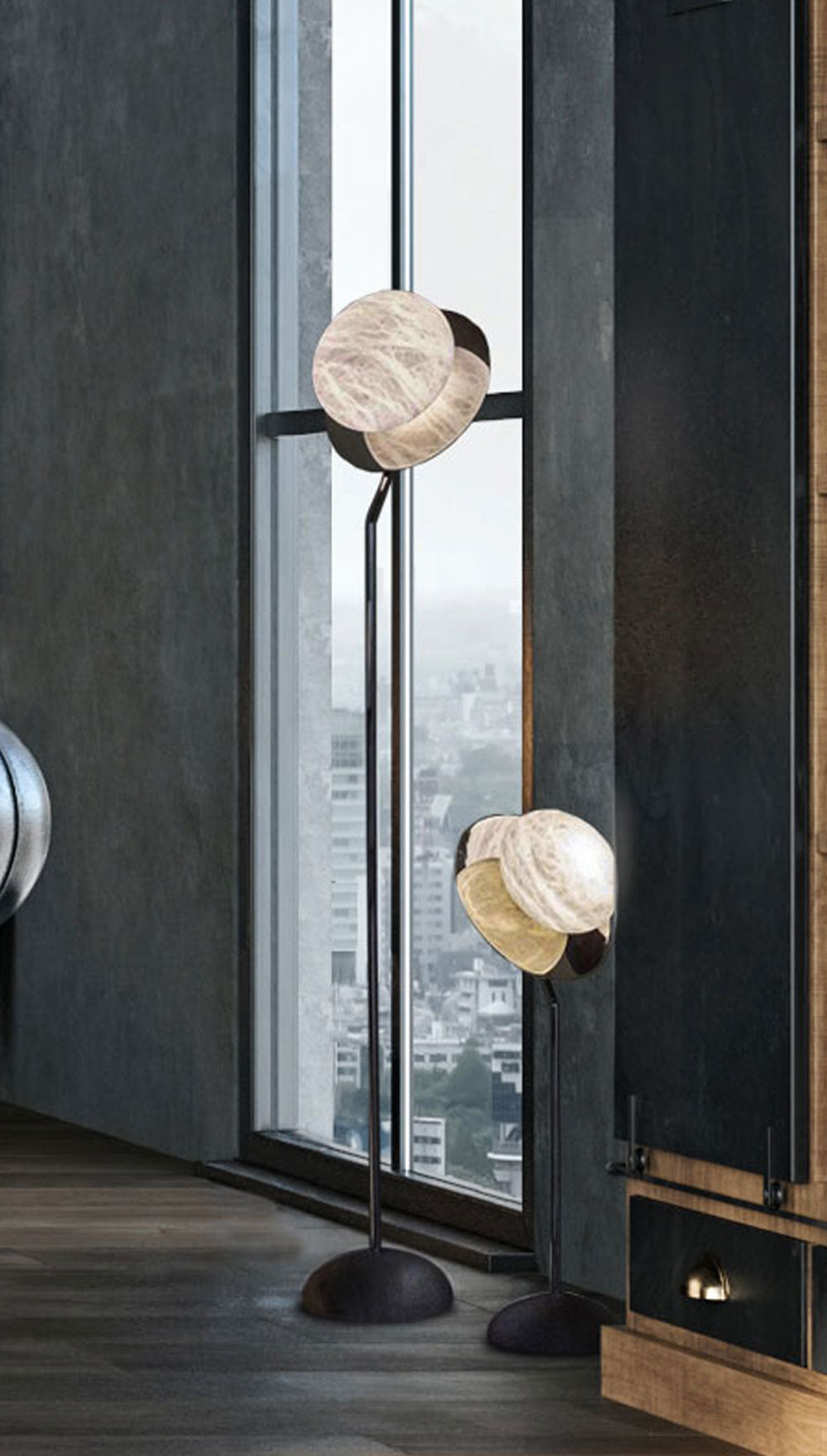 United Alabaster Reflex Stehleuchte – Ansicht 3