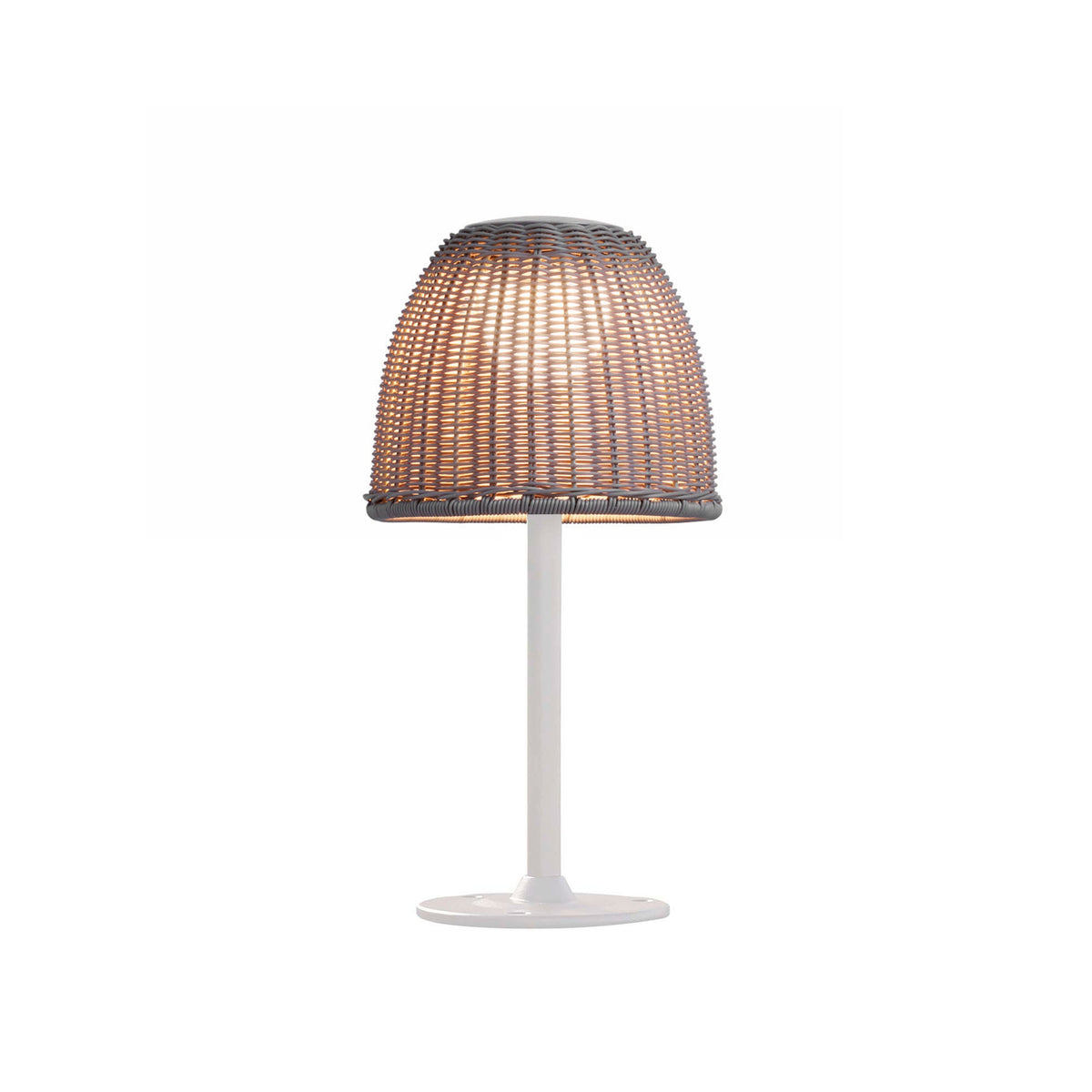 Bover Atticus B/40 Pollerleuchte – Naturweiß, Schirm Hellbeige *