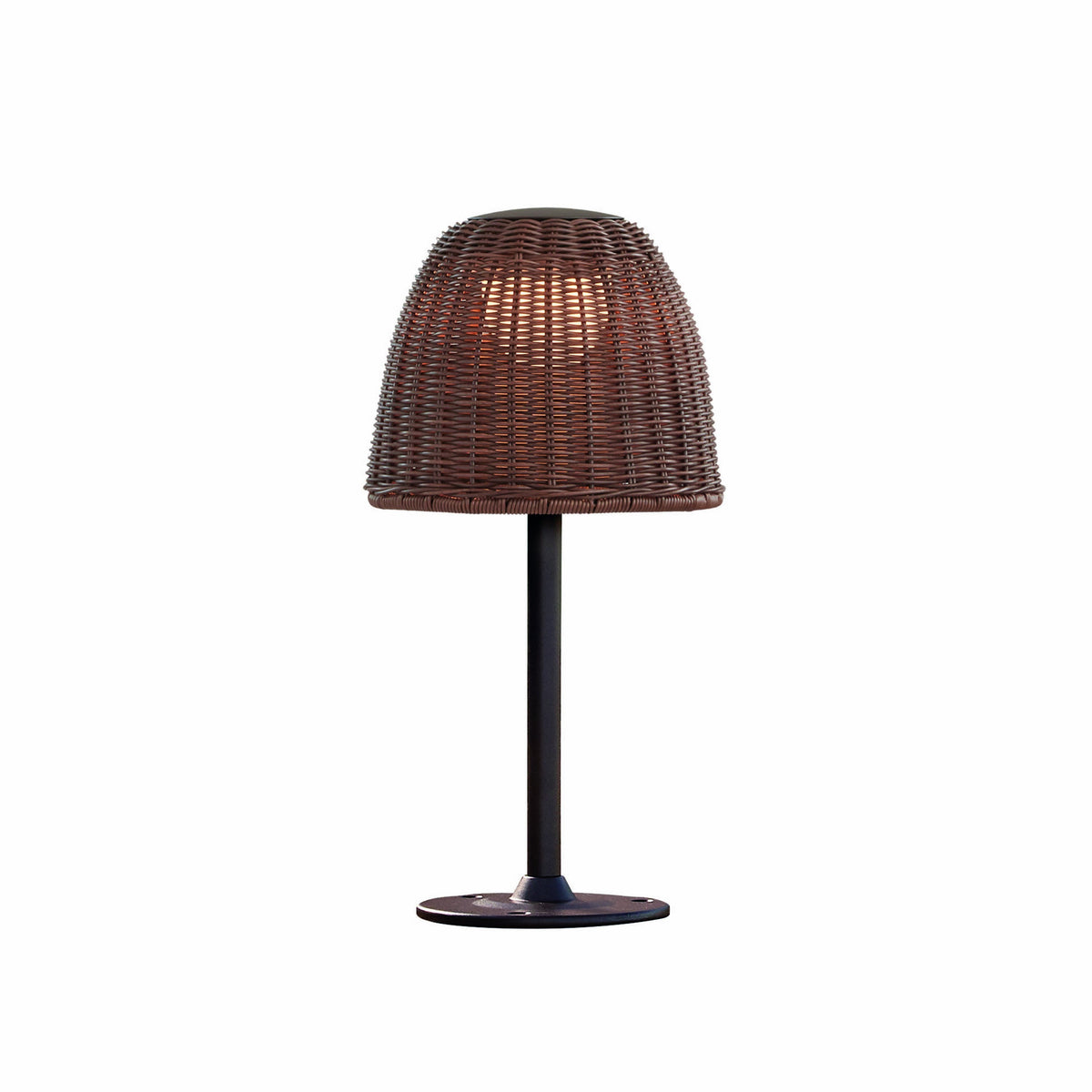 Bover Atticus B/40 Pollerleuchte – Graphitbraun, Schirm Braun *