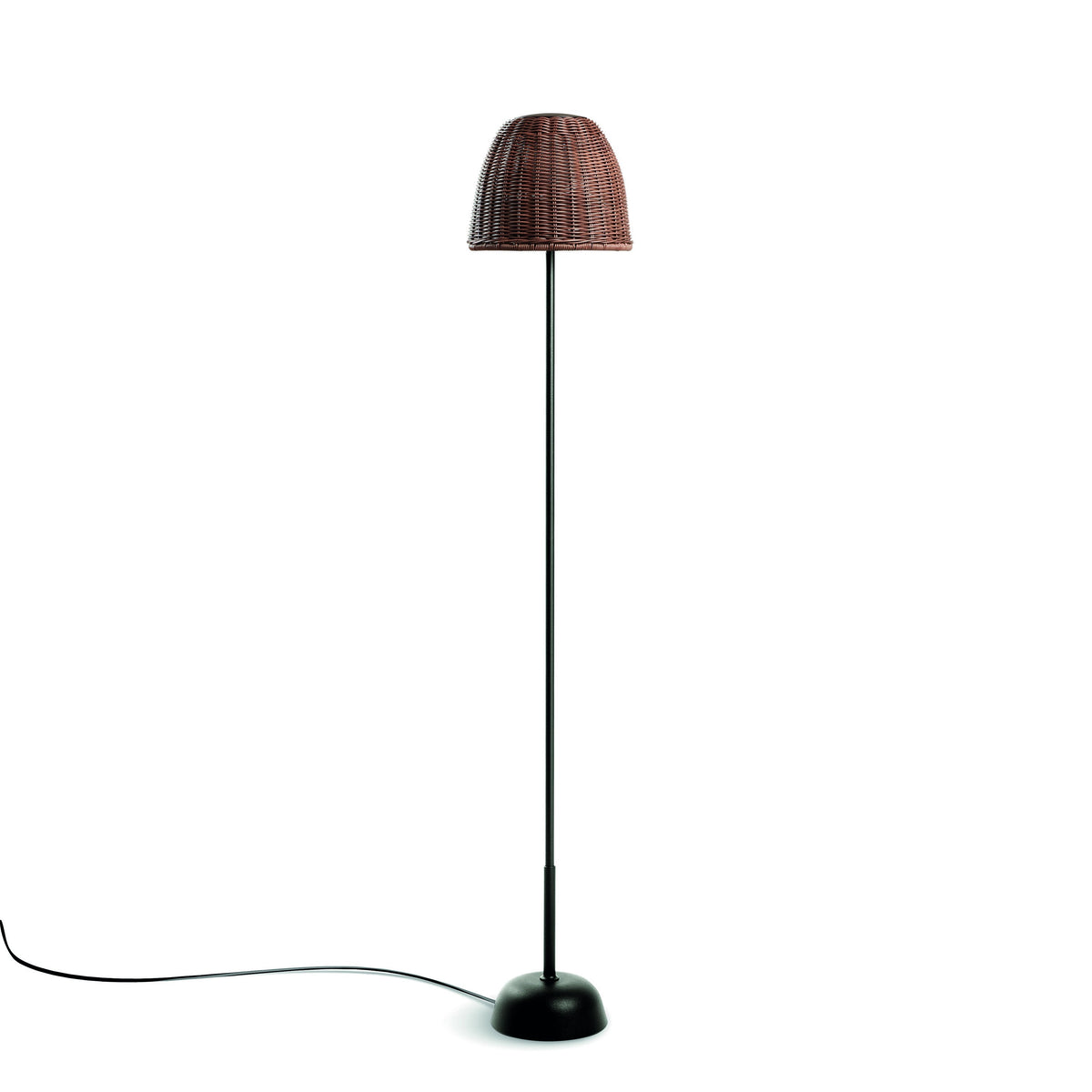 Bover Atticus P/114 Außen-Stehleuchte – Graphitbraun, Schirm Braun *