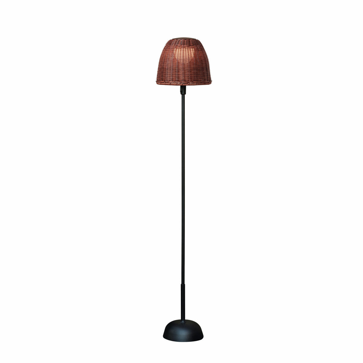 Bover Atticus P/114/R Außen-Stehleuchte – Graphitbraun, Schirm Braun *