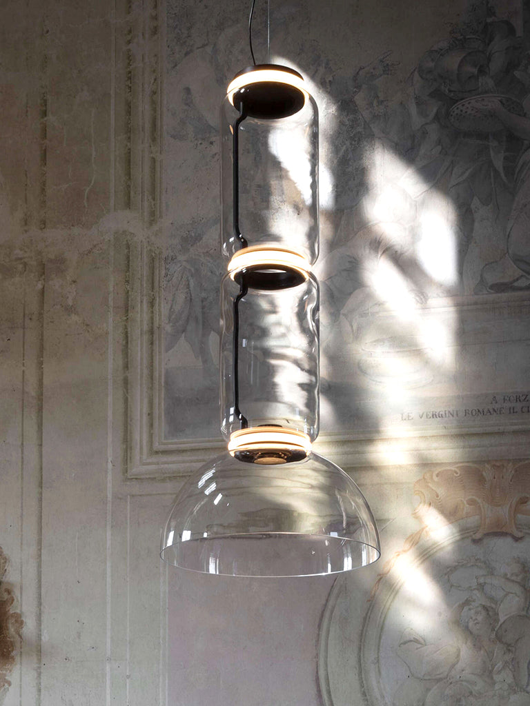 Flos Noctambule Suspension 3 Low Cylinder Bowl Pendelleuchte – Ansicht 1