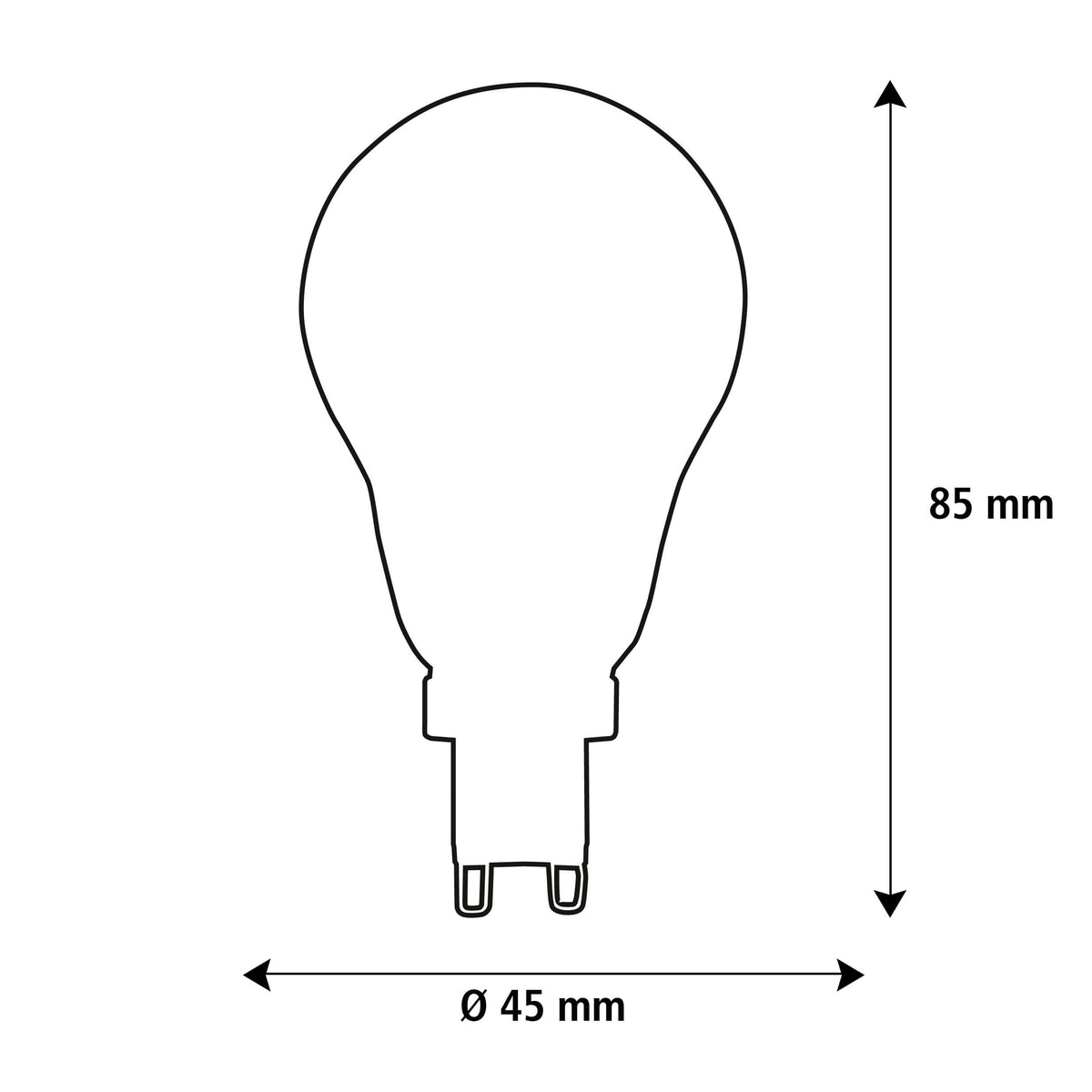 SEGULA LED Glühlampe A15 G9 klar – G9, 3,2 W, 2.700 K, dimmbar – Produktansicht 2