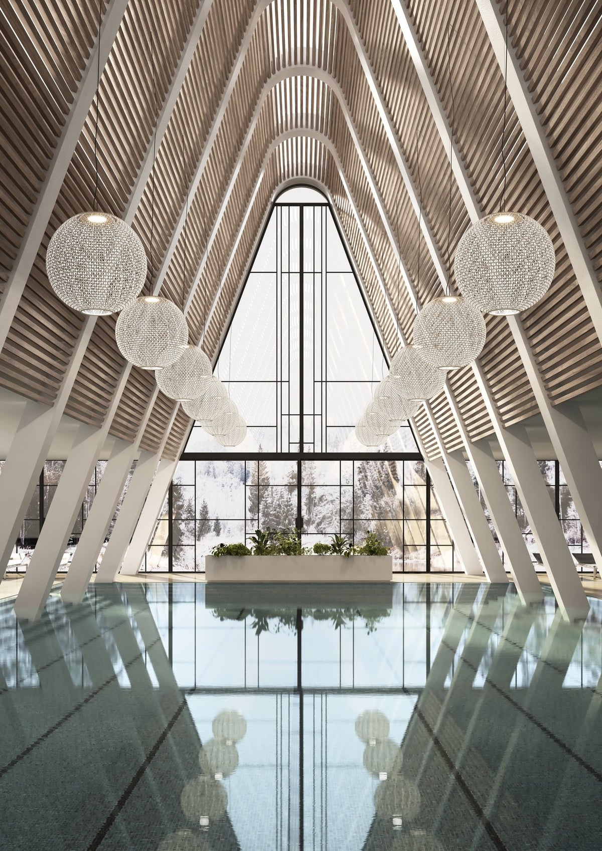 Bover Nans Sphere S/60 Außen-Pendelleuchte – Ambiente