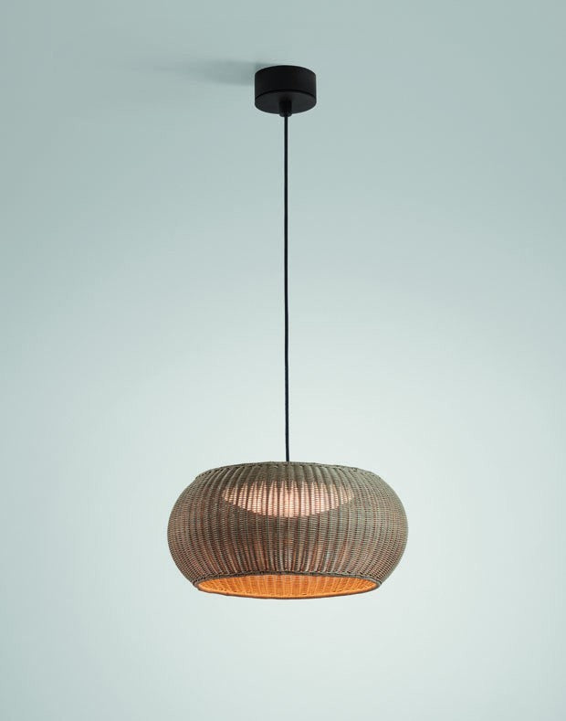 Bover Perris S/47 Außen-Pendelleuchte für Outrack 24V – Braun Kunstfaser