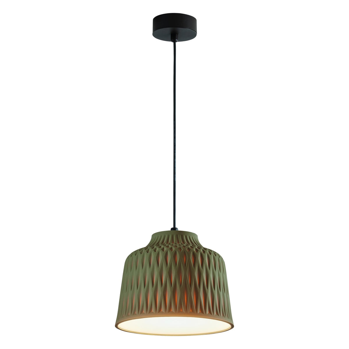 Bover Soft S/30 Außen-Pendelleuchte – Olivgrau