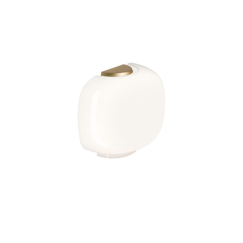 Foscarini Chouchin 3 Semi Wandleuchte – Weiß/Gold