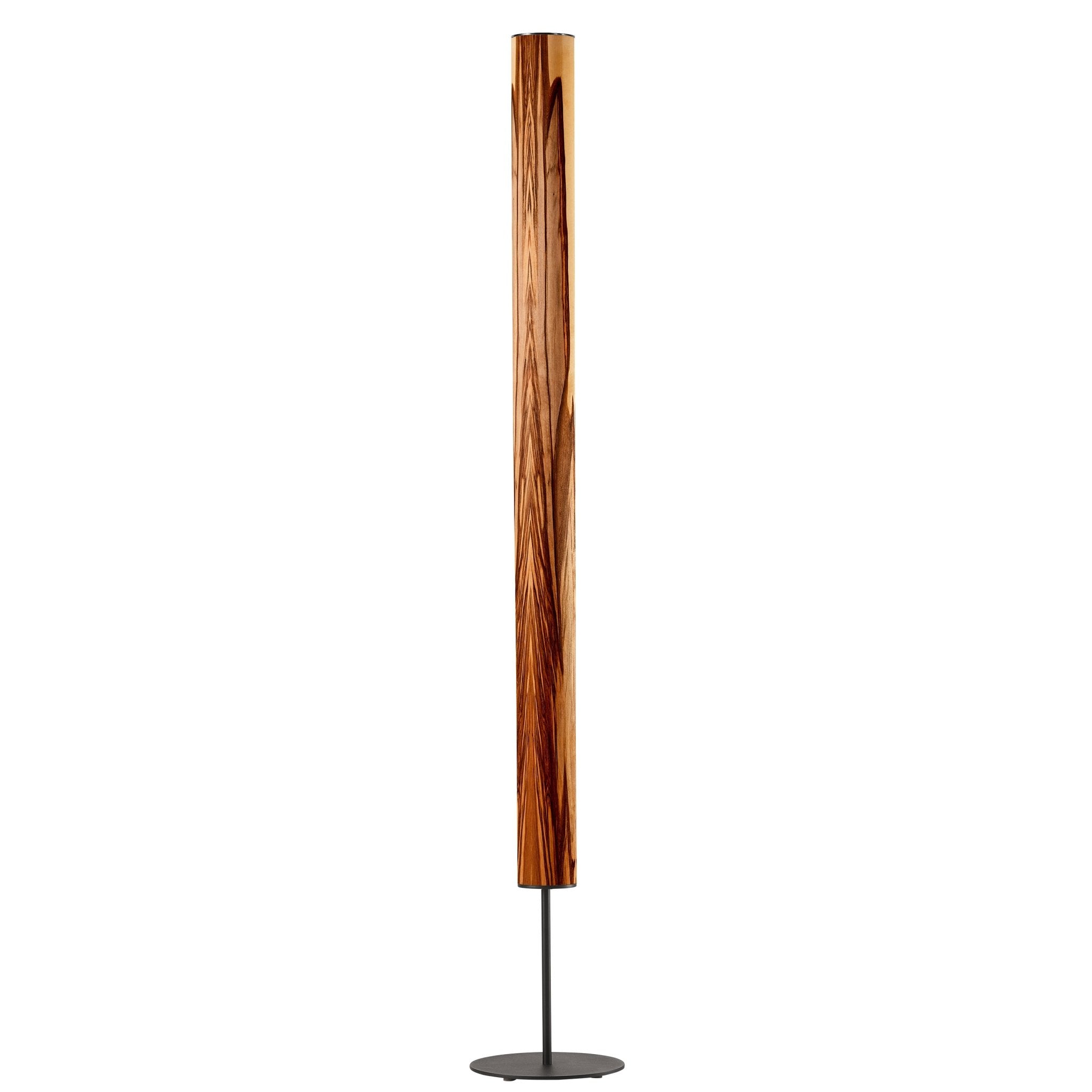 Columna Stehlampe Nussbaum Satin mit Stab - Stehleuchte - Leuchtnatur