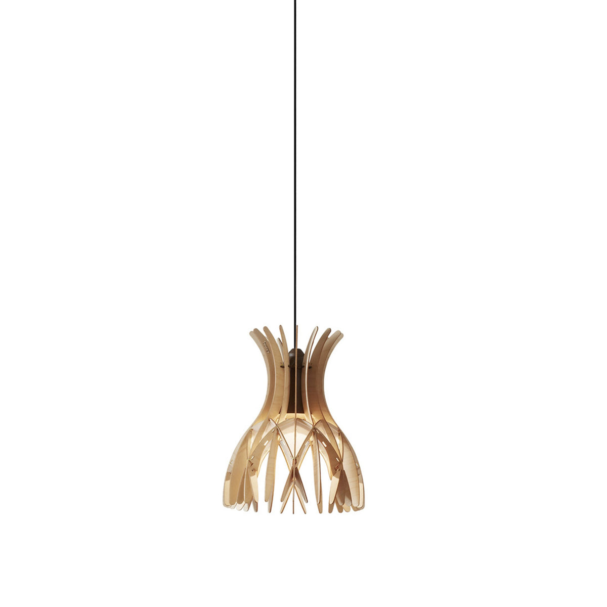 Bover Domita S/20 Pendelleuchte – Braun, Natur Holz