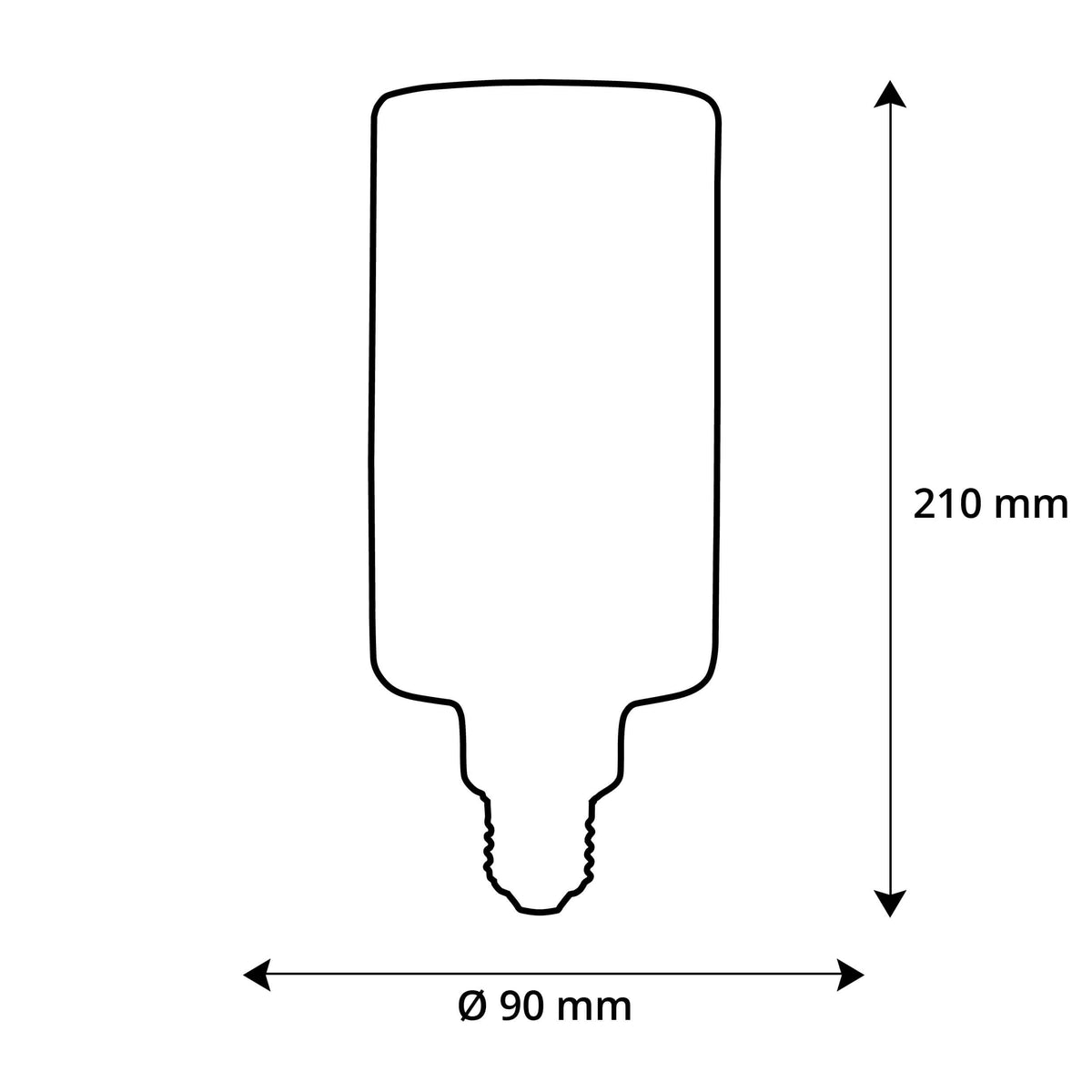 SEGULA LED Floating Cylinder smokey grau matt – E27, 4,5 W, 2.200 K, dimmbar – Produktansicht 4