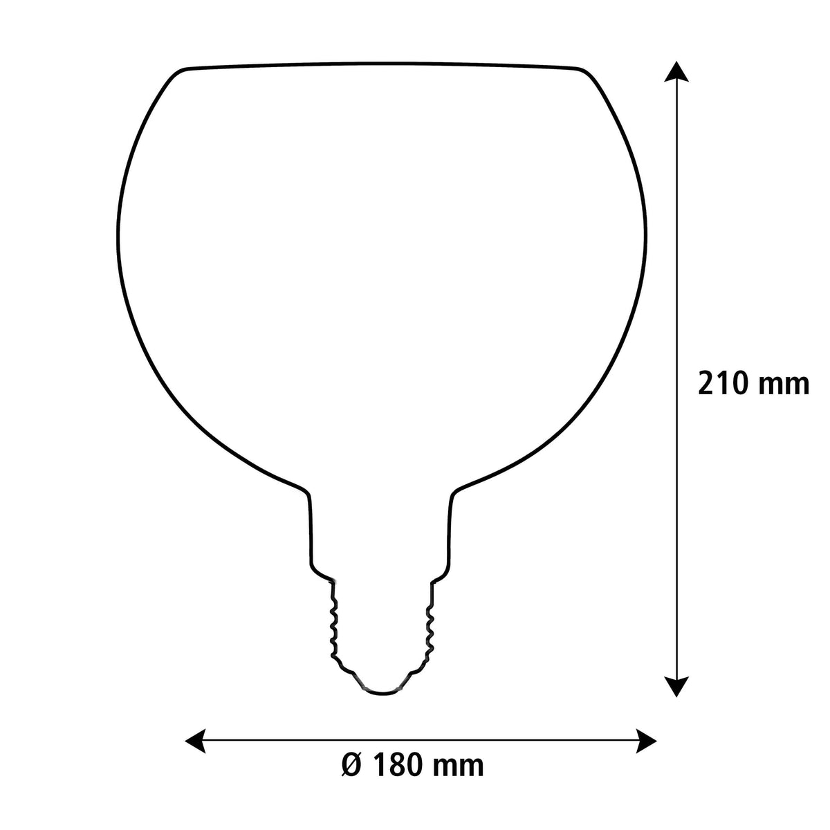 SEGULA LED Floating Filo Globe 180 schwarz – E27, 5 W, 2.200 K, dimmbar – Produktansicht 2