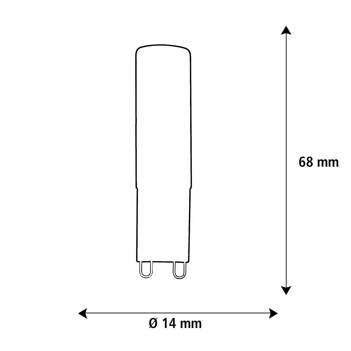 SEGULA LED G9 Stift klar – G9, 2,5 W, 2.200 K, dimmbar – Produktansicht 2