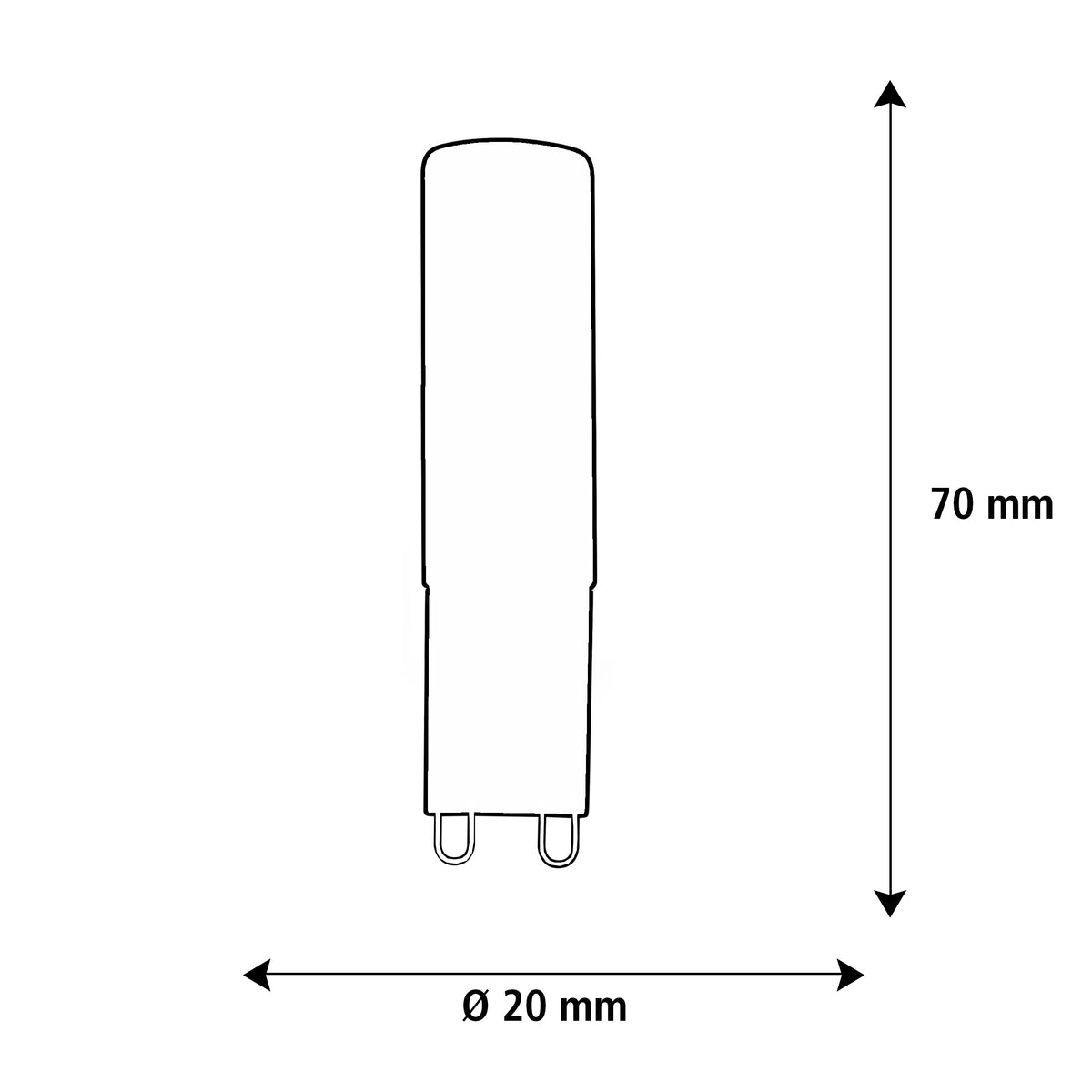 SEGULA LED G9 Stift matt – G9, 3,2 W, 2.700 K, dimmbar – Produktansicht 2