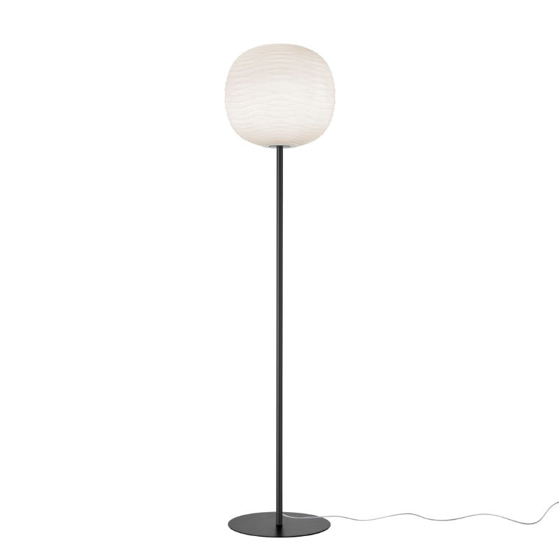 Foscarini Gem Stehleuchte – Graphit/Weiß