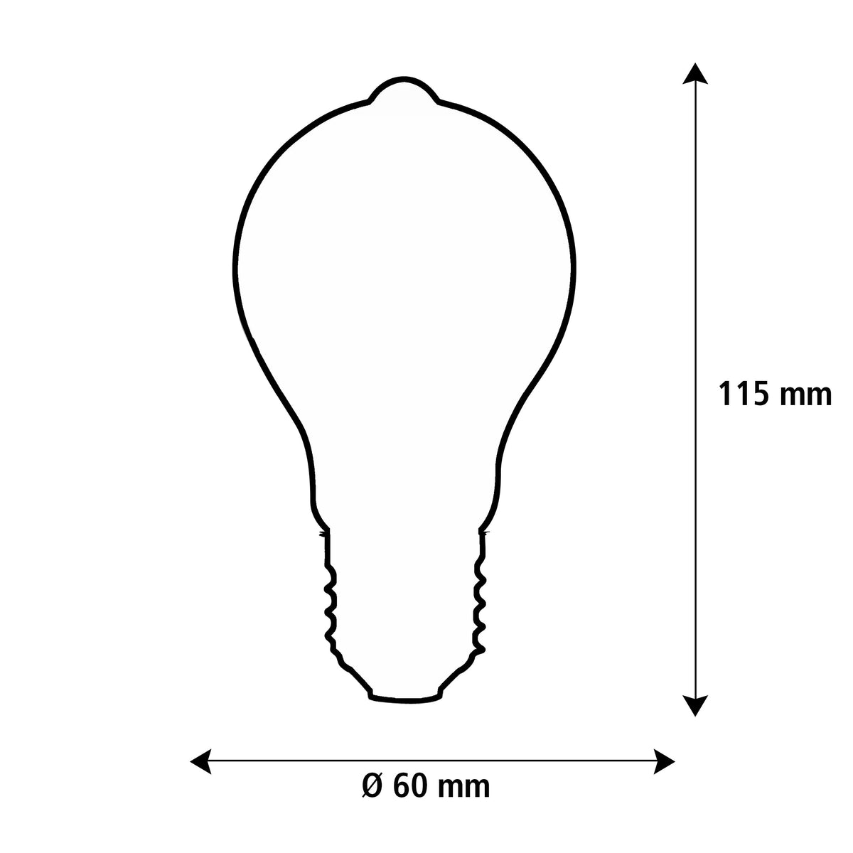 SEGULA LED Glühlampe – E27, 5 W, 2.200 K, dimmbar