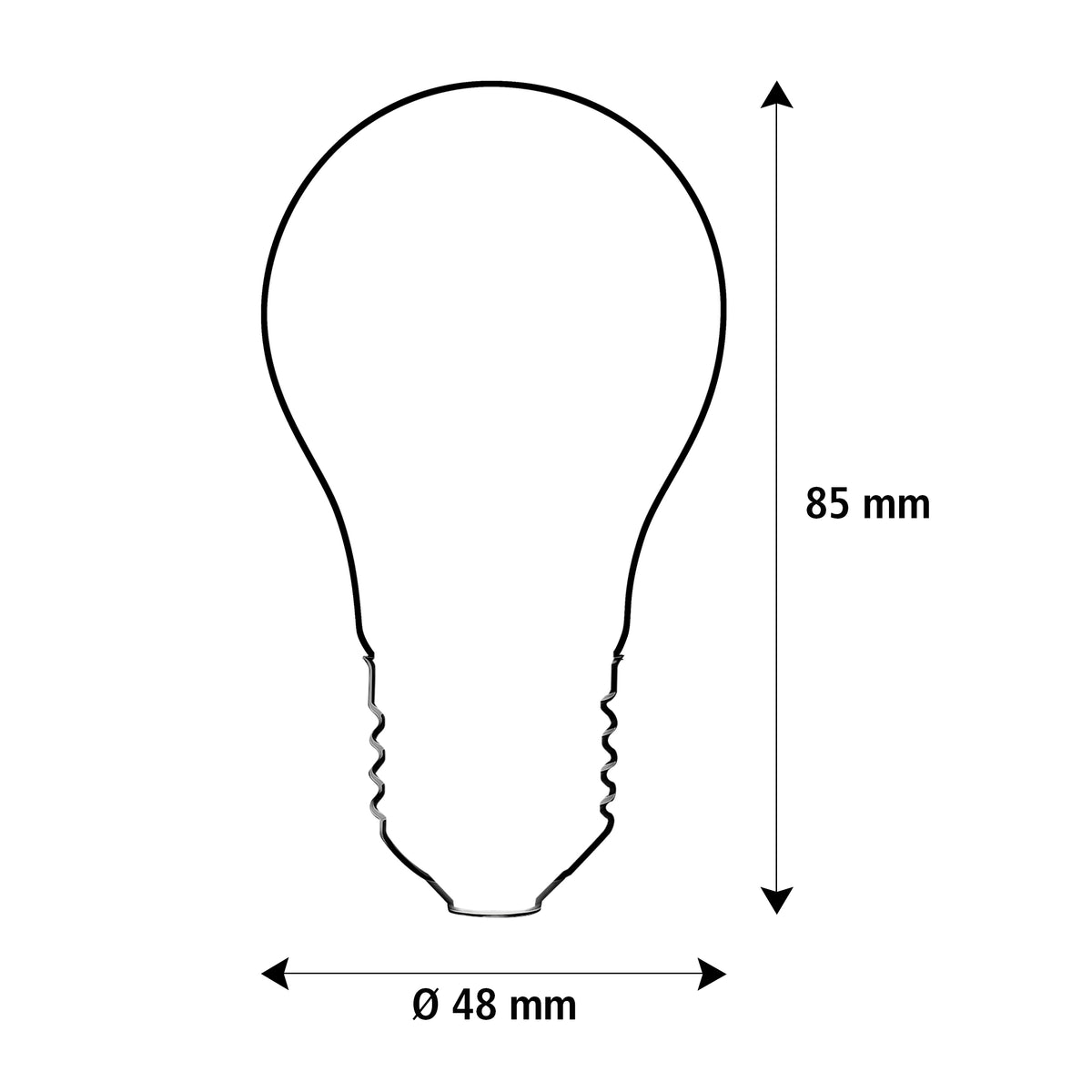 SEGULA LED Glühlampe klein matt – E27, 3 W, 2.200 K, dimmbar – Produktansicht 2