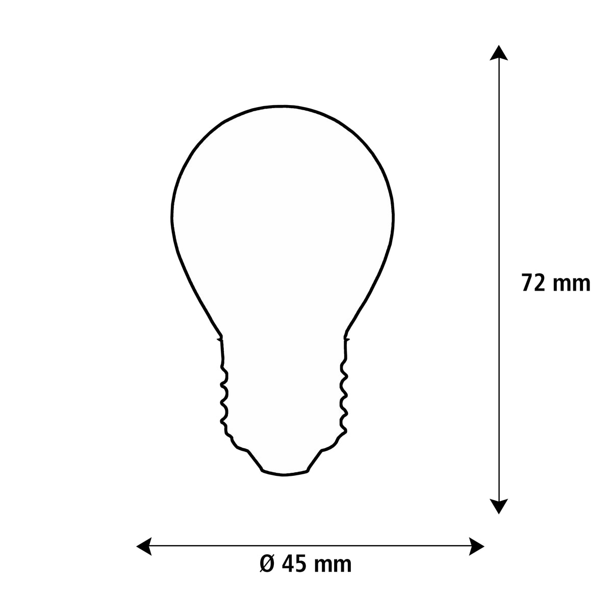 SEGULA LED Golfball 24V klar – E27, 3 W, 2.200 K, dimmbar – Produktansicht 2