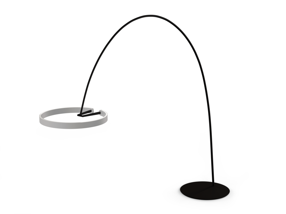 Occhio Mito largo Stehleuchte – mito largo matt silver
