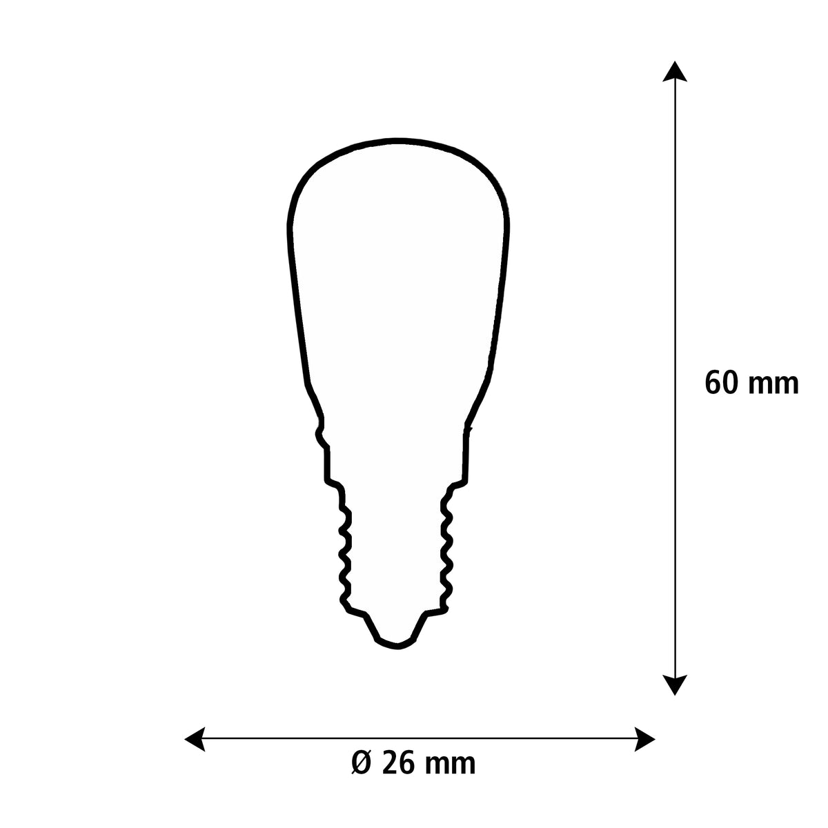SEGULA LED Kühlschranklicht klar – E14, 1,5 W, 2.700 K, dimmbar – Produktansicht 2