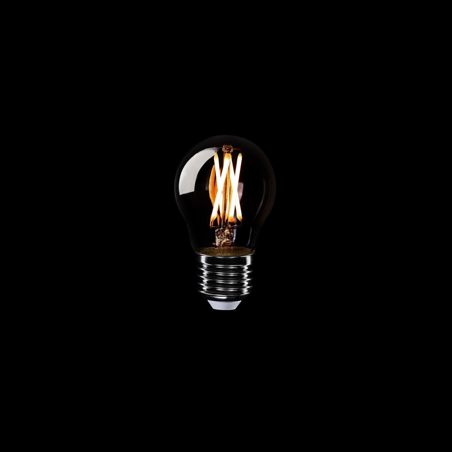 Glühbirne LED mit gekreuztem Filament Mini-Globe G45 4,8W 400 lm E27 2200K dimmbar - X01 – Produktansicht 1