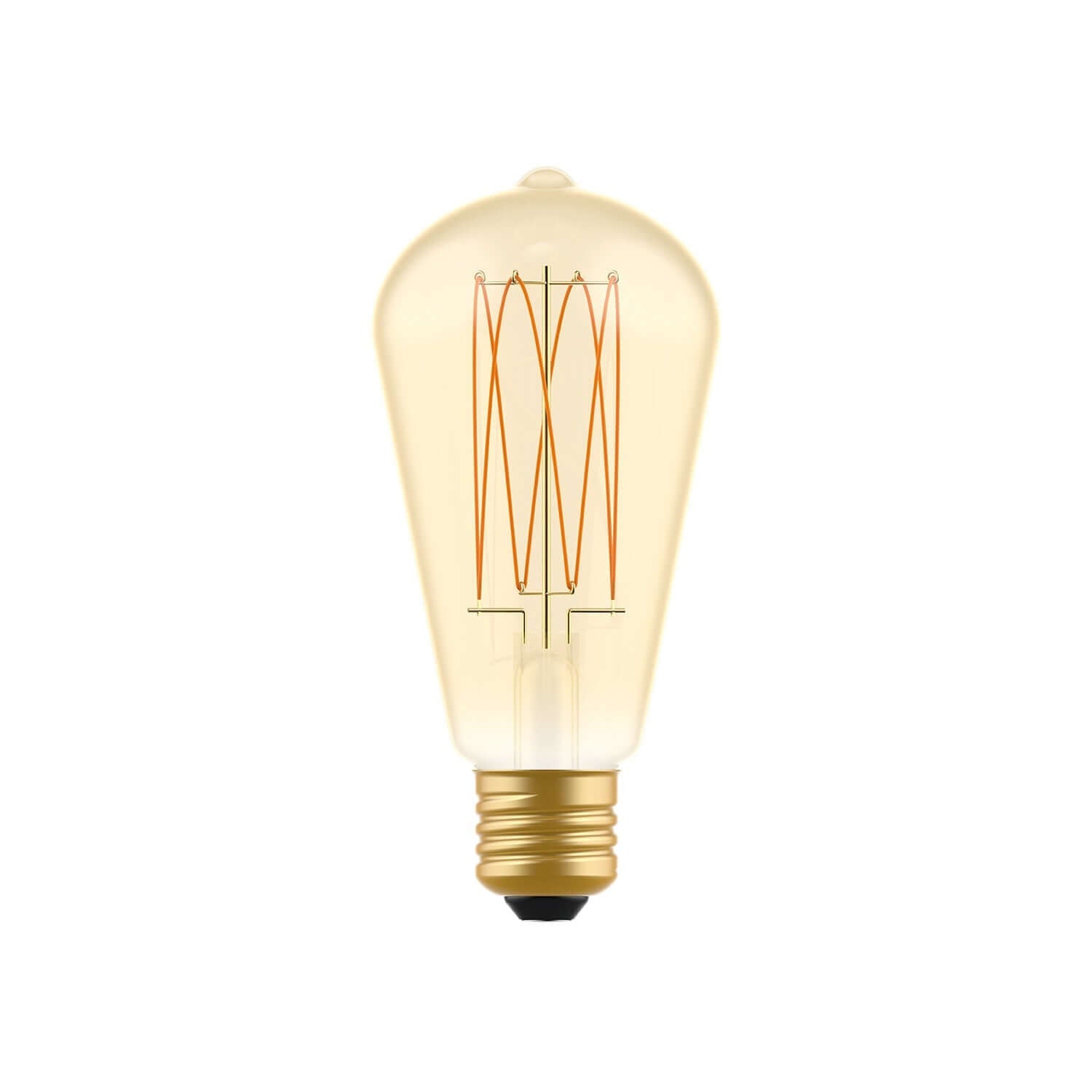 LED-Lampe Gold Carbon Line mit vertikalem Glühfaden Edison ST64 7W 640Lm E27 2700K dimmbar - C54 – Hauptbild