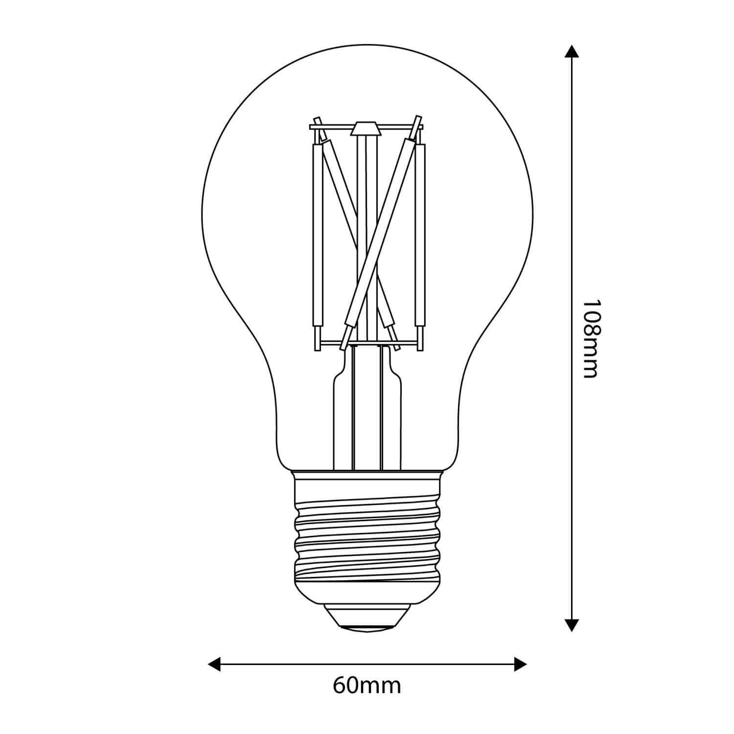 LED-Leuchtmittel Porzellan-Effekt CRI 95 A60 11W 1055Lm E27 2700K Dimmbar – P07 – Produktansicht 2