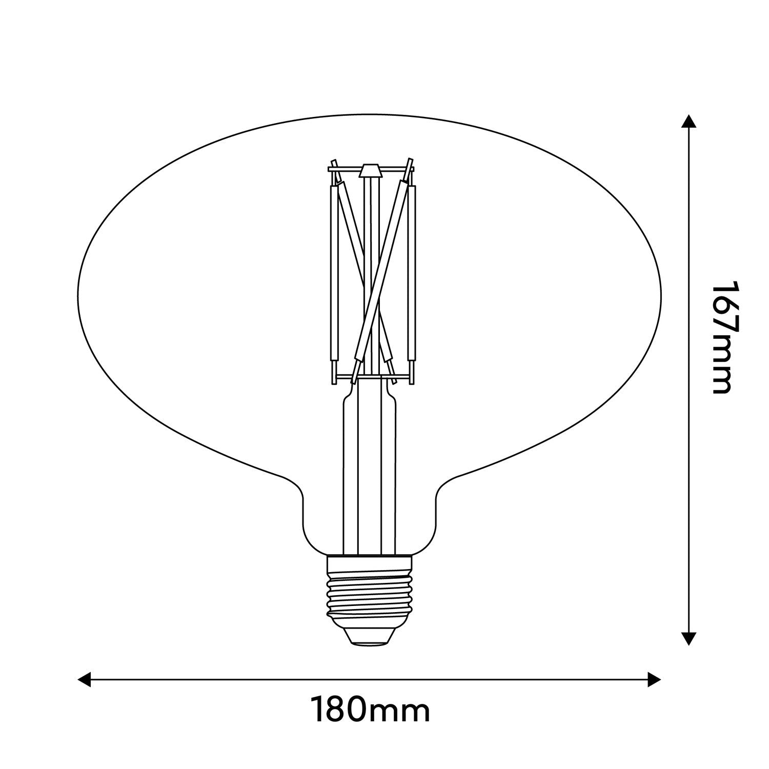 Glühbirne LED Ellittica Porzellan-Effekt CRI 95 E27 9W 1000Lm 2700K Dimmbar - P10 – Produktansicht 2