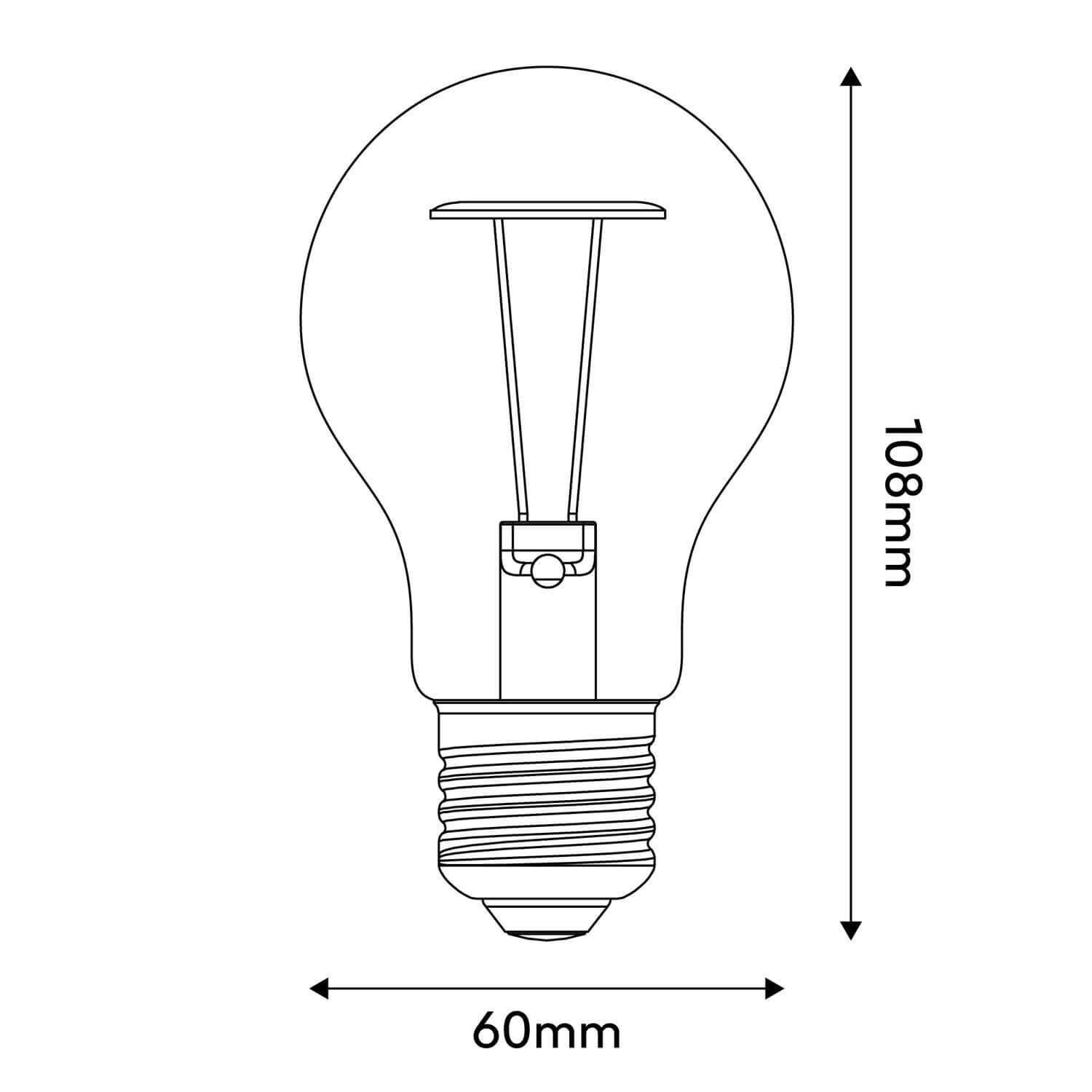LED-Lampe Half Frosted Lens Goccia A60 7W 806Lm 2700K dimmbar – A08 – Produktansicht 7