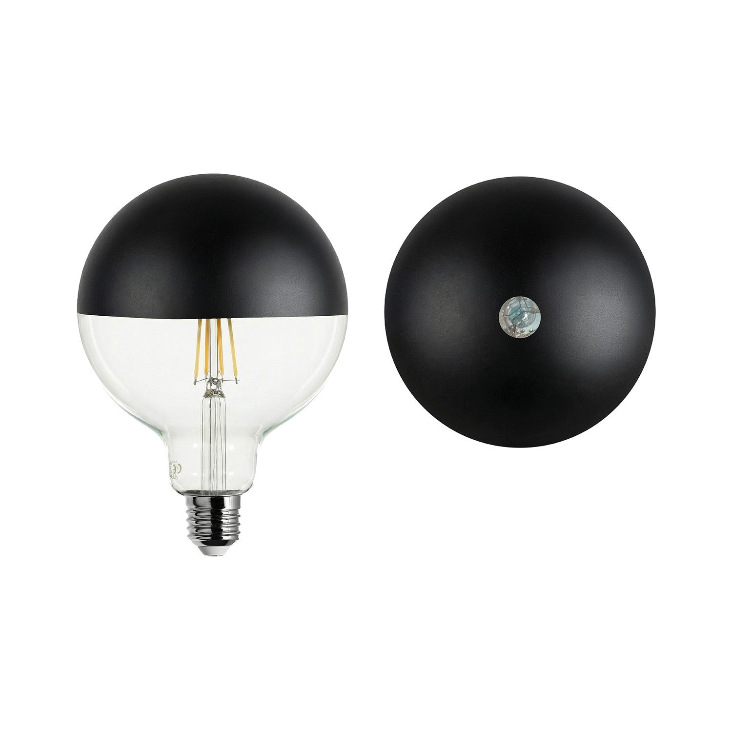 LED-Glühbirne Maria G125 4,8W 806Lm E27 2700K dimmbar – Schwarz – Produktansicht 1