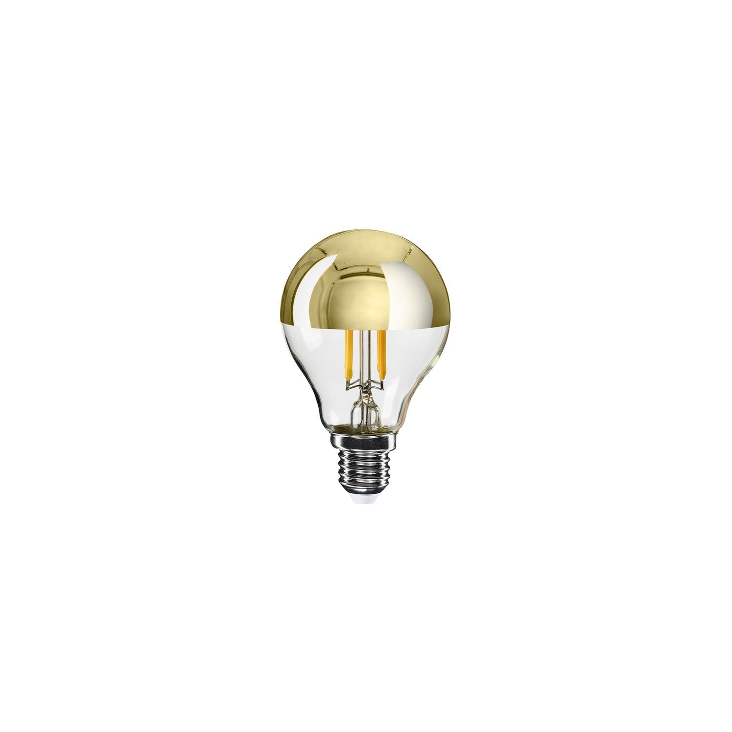 Glühbirne LED Halbkugel Gold Mini-Globe G45 4,8W 380Lm E14 2700K Dimmbar - A11 – Hauptbild