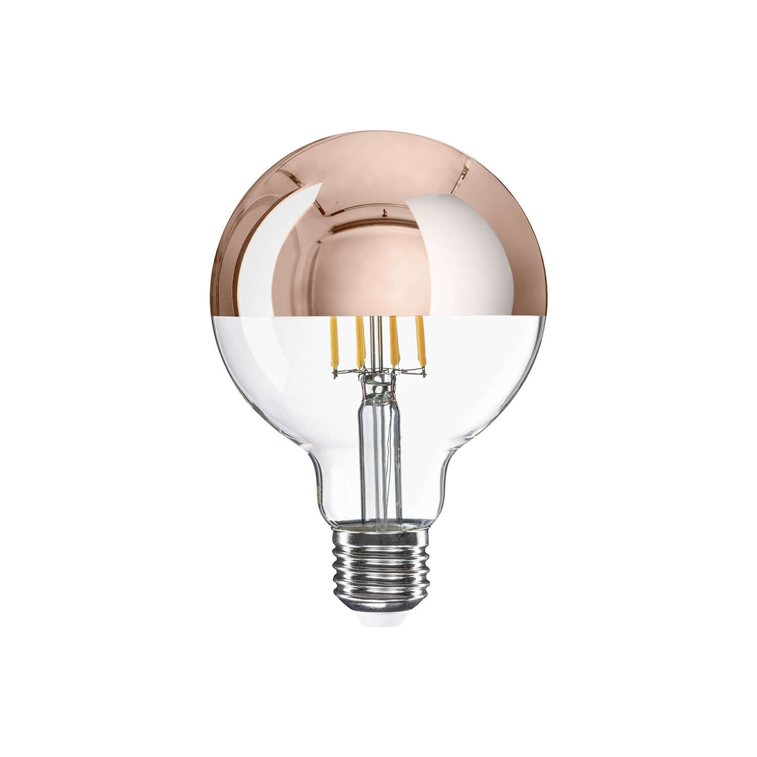 LED-Lampe Halbkugel Kupfer Globe G95 7W 650Lm E27 2700K Dimmbare - A24 – Hauptbild
