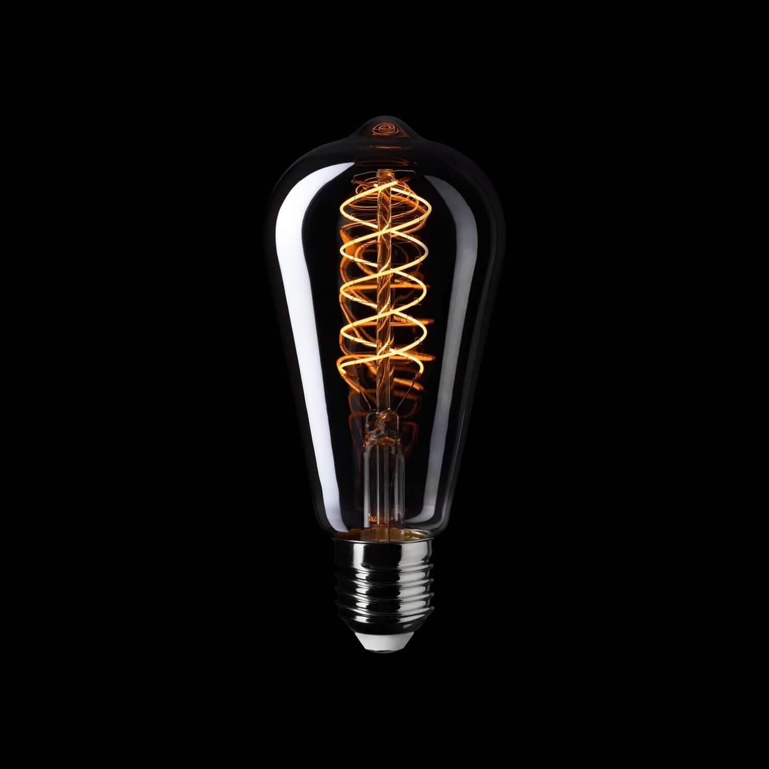 LED-Lampe Smoky Edison ST64 4,8W 250Lm E27 1800K Dimmerbar - D02 – Produktansicht 1