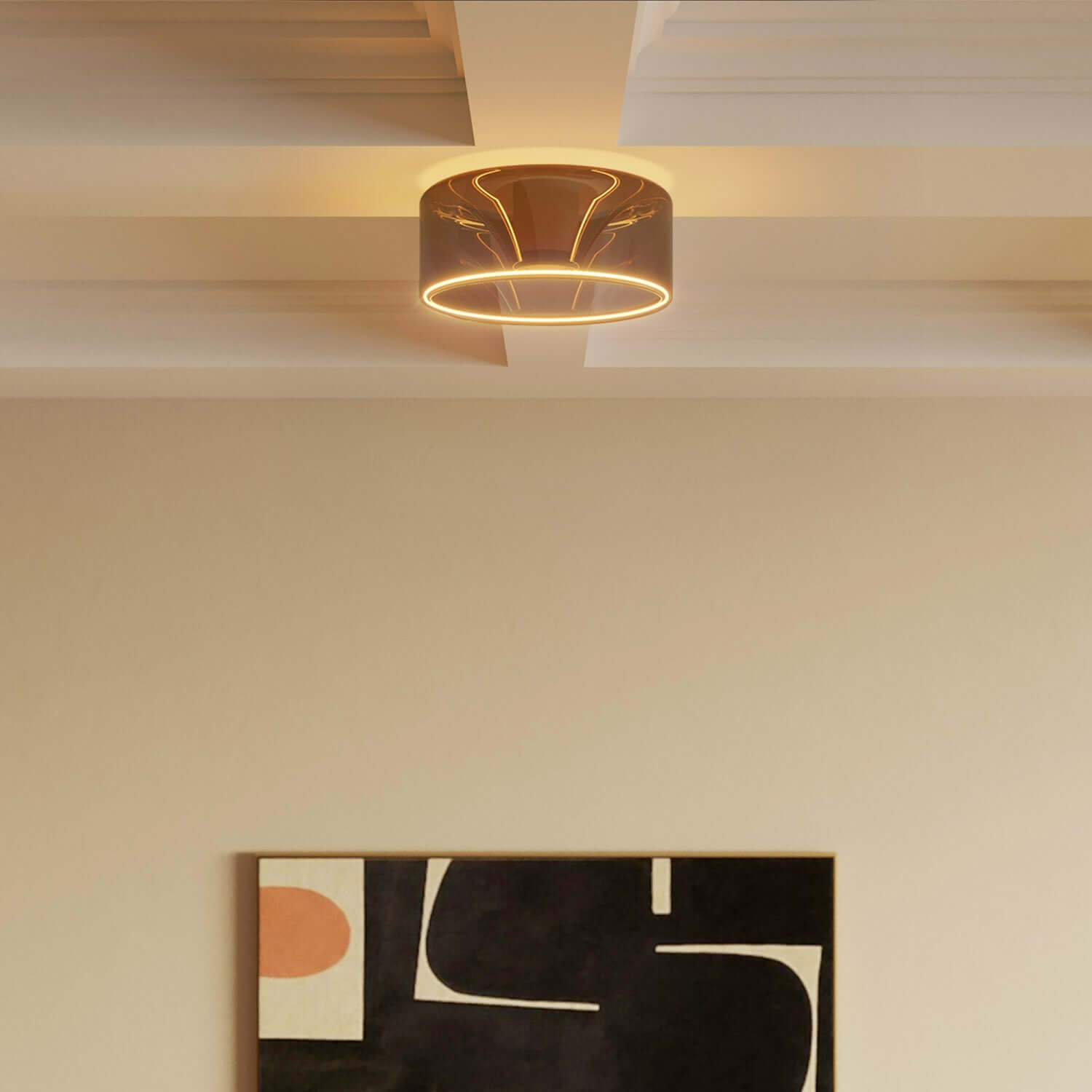 LED-Glühbirne Smoky Ghost Line Recessed Donut 195x83 6W 380Lm E27 1900K dimmbar – G12 – Produktansicht 3