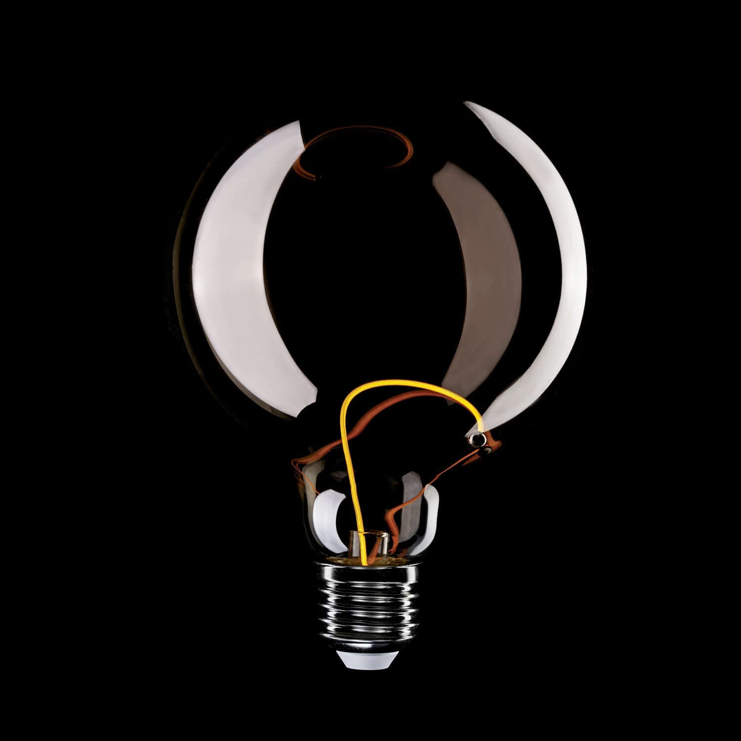 LED-Lampe Smoky Magnetic Deco Line Globe G125 2,8W 90Lm E27 1800K – F05 – Produktansicht 6