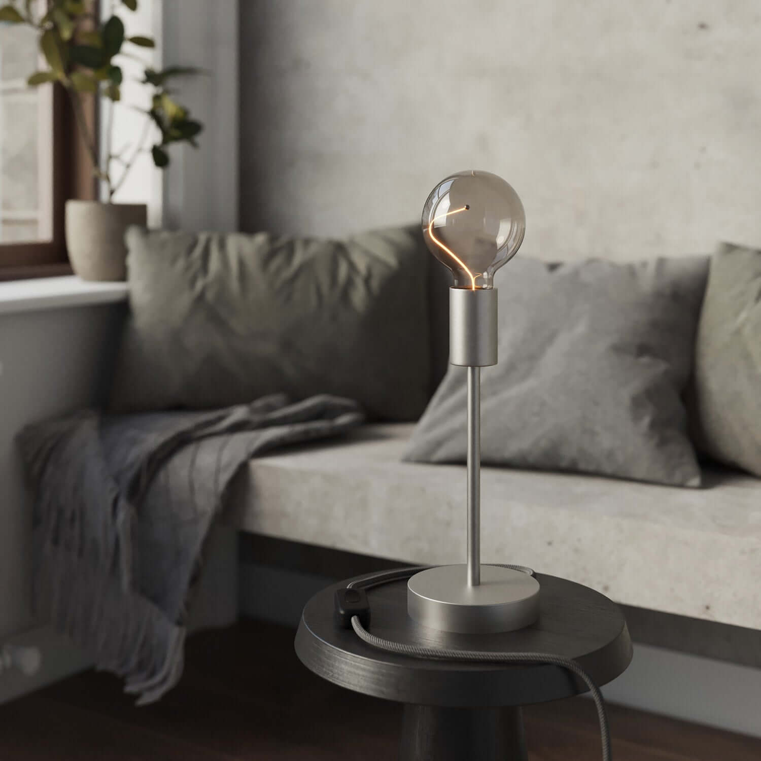 LED-Lampe Smoky Magnetic Deco Line Globe G95 2,2W 60Lm E27 1800K – F04 – Produktansicht 3
