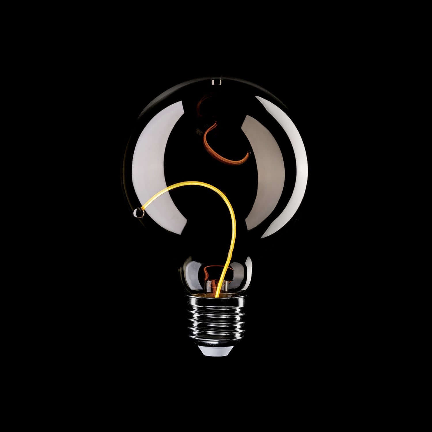 LED-Lampe Smoky Magnetic Deco Line Globe G95 2,2W 60Lm E27 1800K – F04 – Produktansicht 6