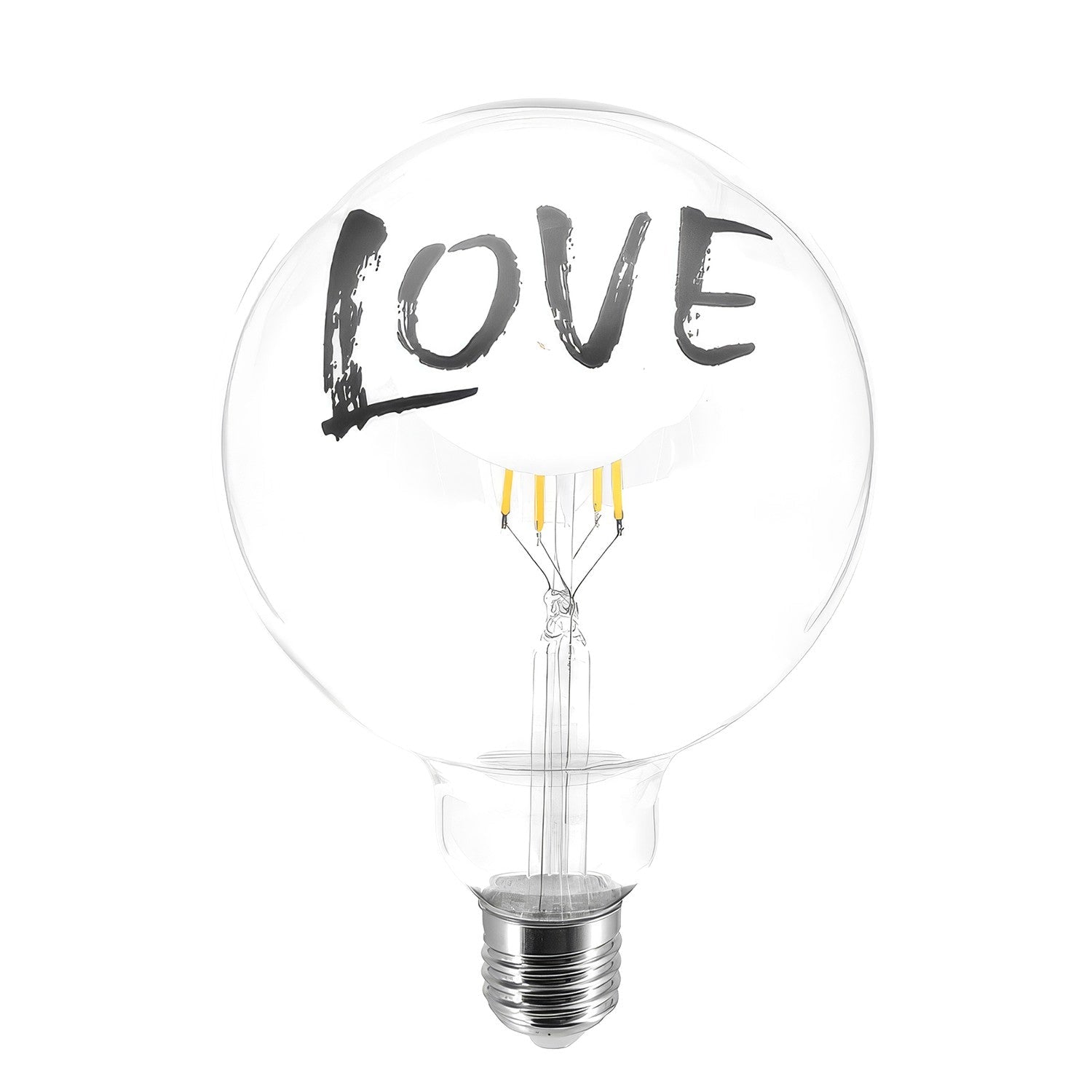 Glühbirne LED Tattoo "Love" G125 4,5W 470Lm E27 2700K dimmbar – Hauptbild
