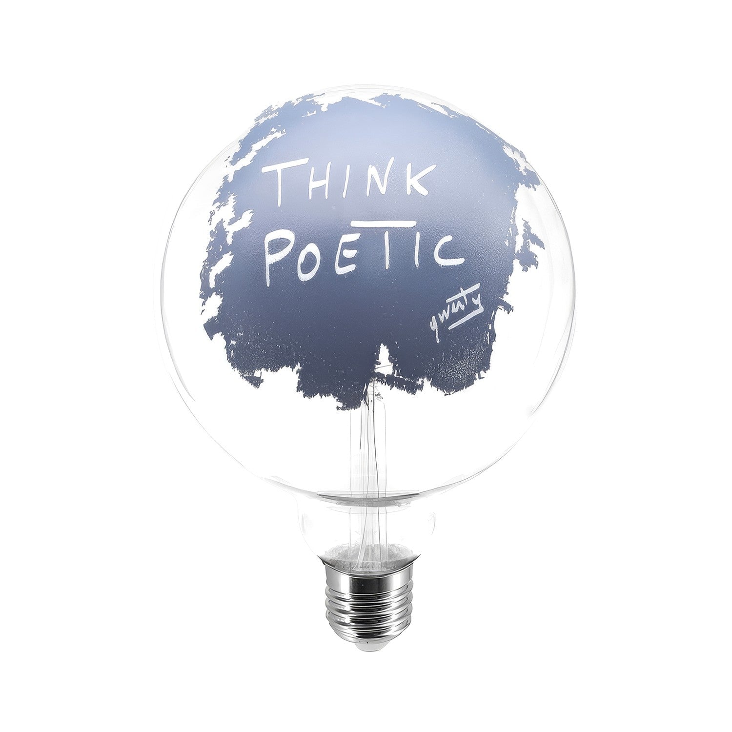 Glühbirne LED Tattoo Think Poetic G125 4,5W 470Lm E27 2700K dimmbar – Hauptbild