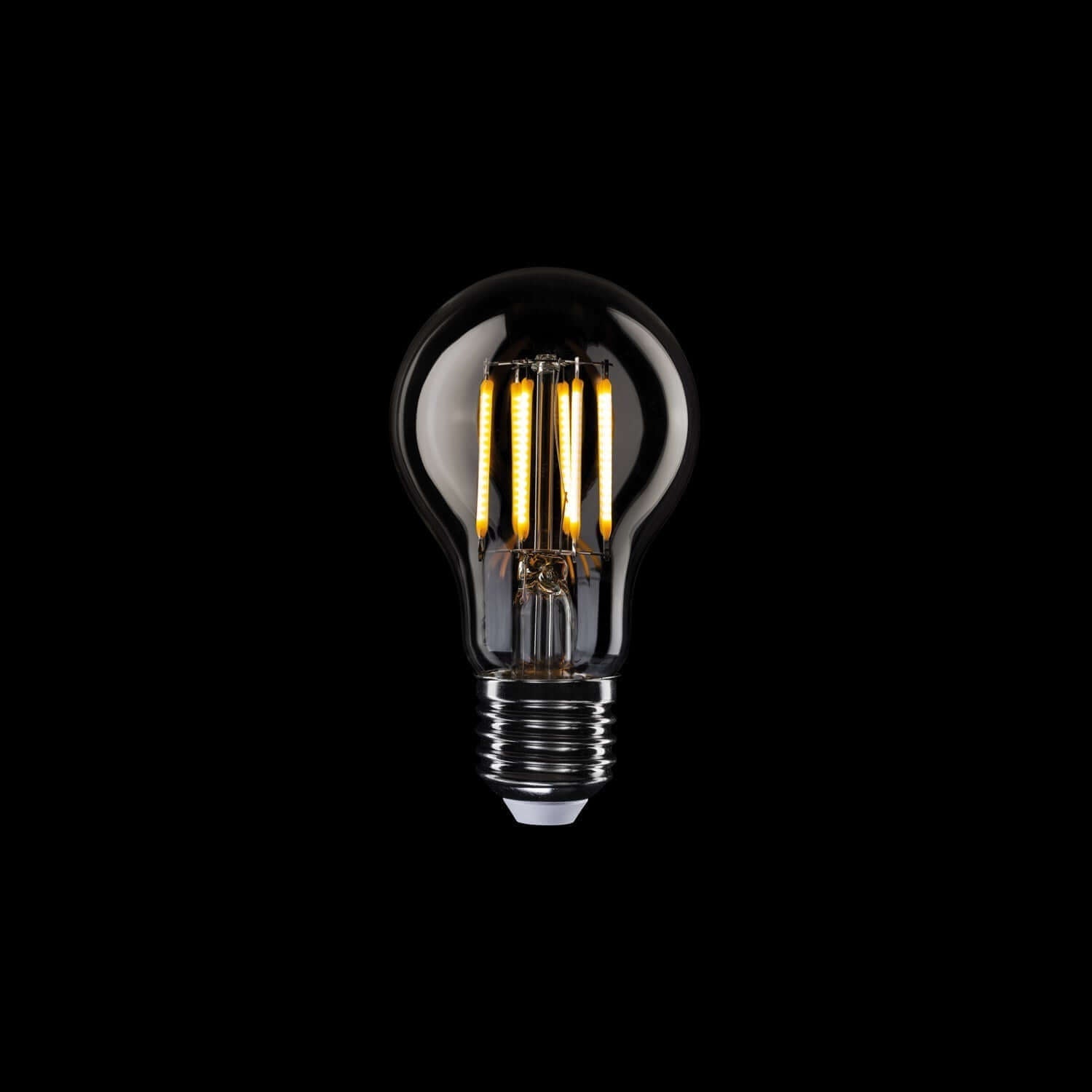 Transparente LED-Lampe Linea 5V Vertikalfaden Tropfen A60 1,7W 150Lm E27 2500K Dimmbar - B03 – Produktansicht 1
