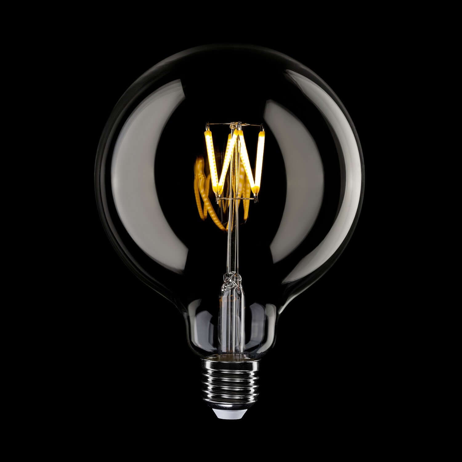 Transparente LED-Lampe Linea 5V Kurzfaden Globo G125 1,3W 110Lm E27 2500K Dimmbar - B04 – Produktansicht 1